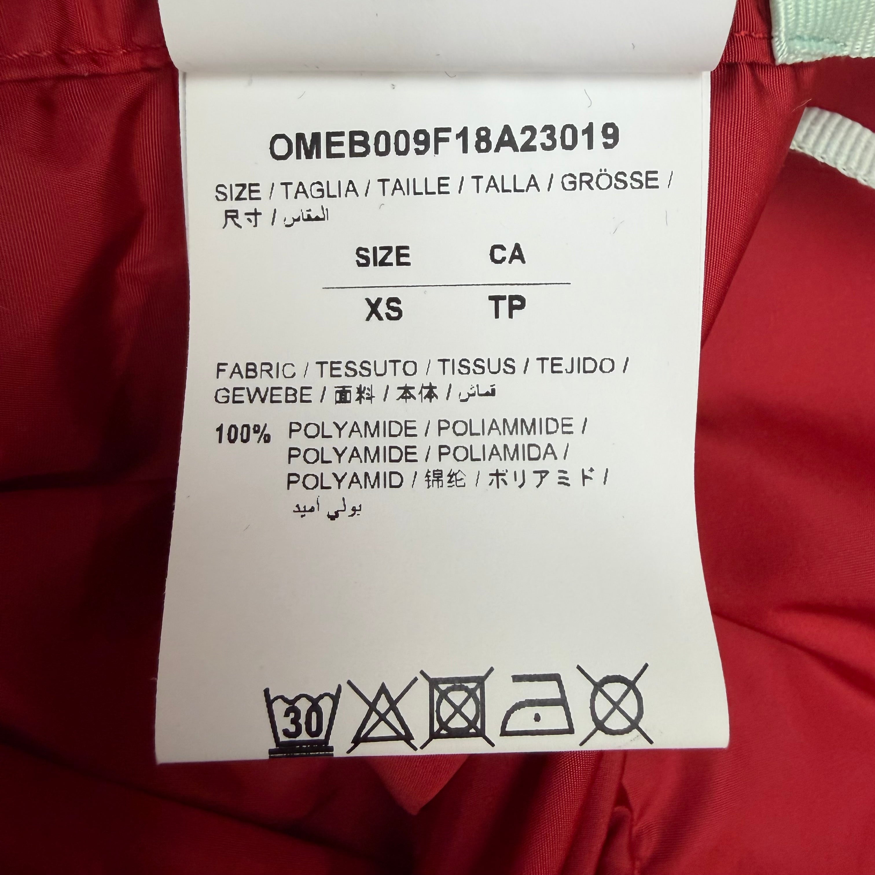 Off White Windbreaker Jacket Red