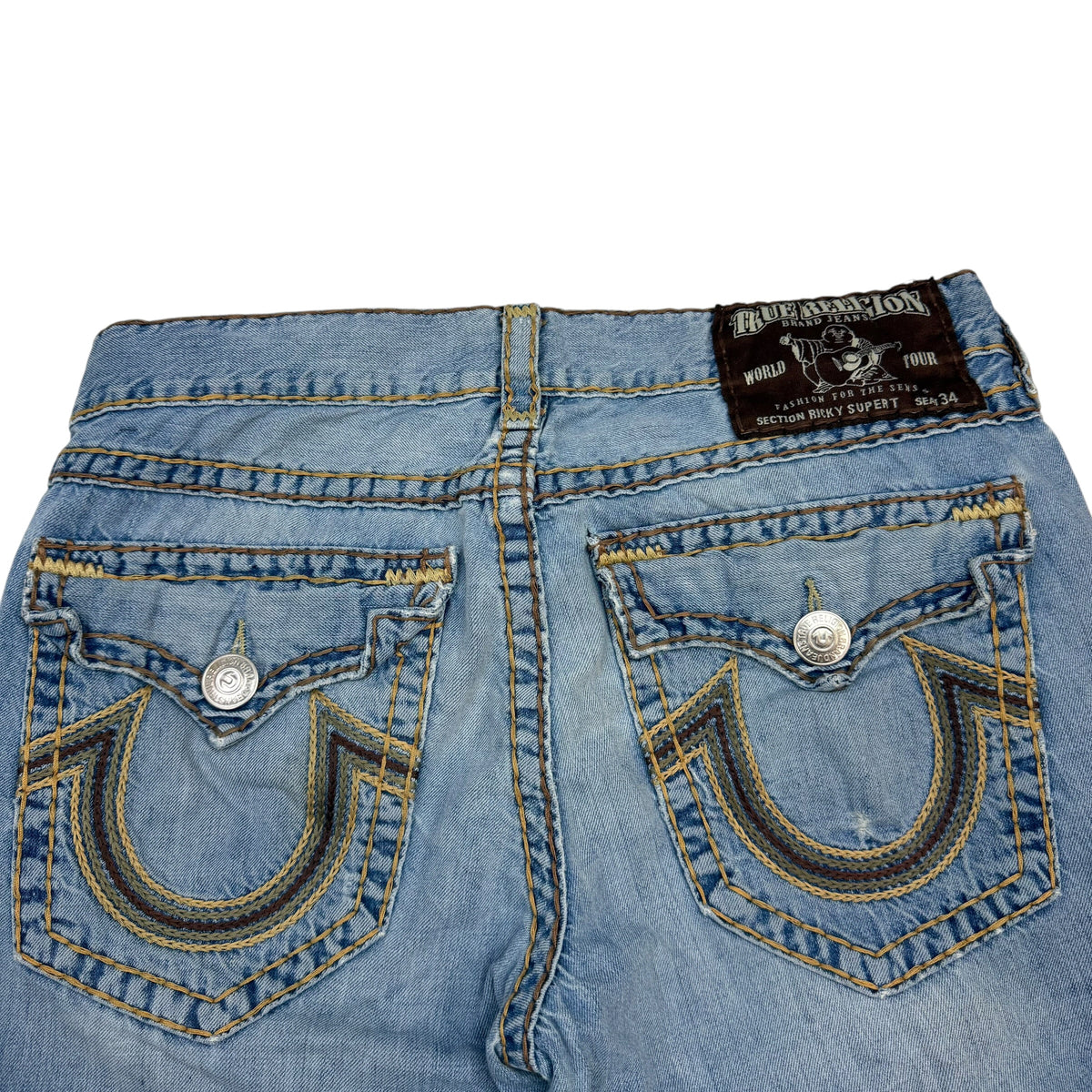 Vintage True Religion Ricky Super T Denim Jeans Blue