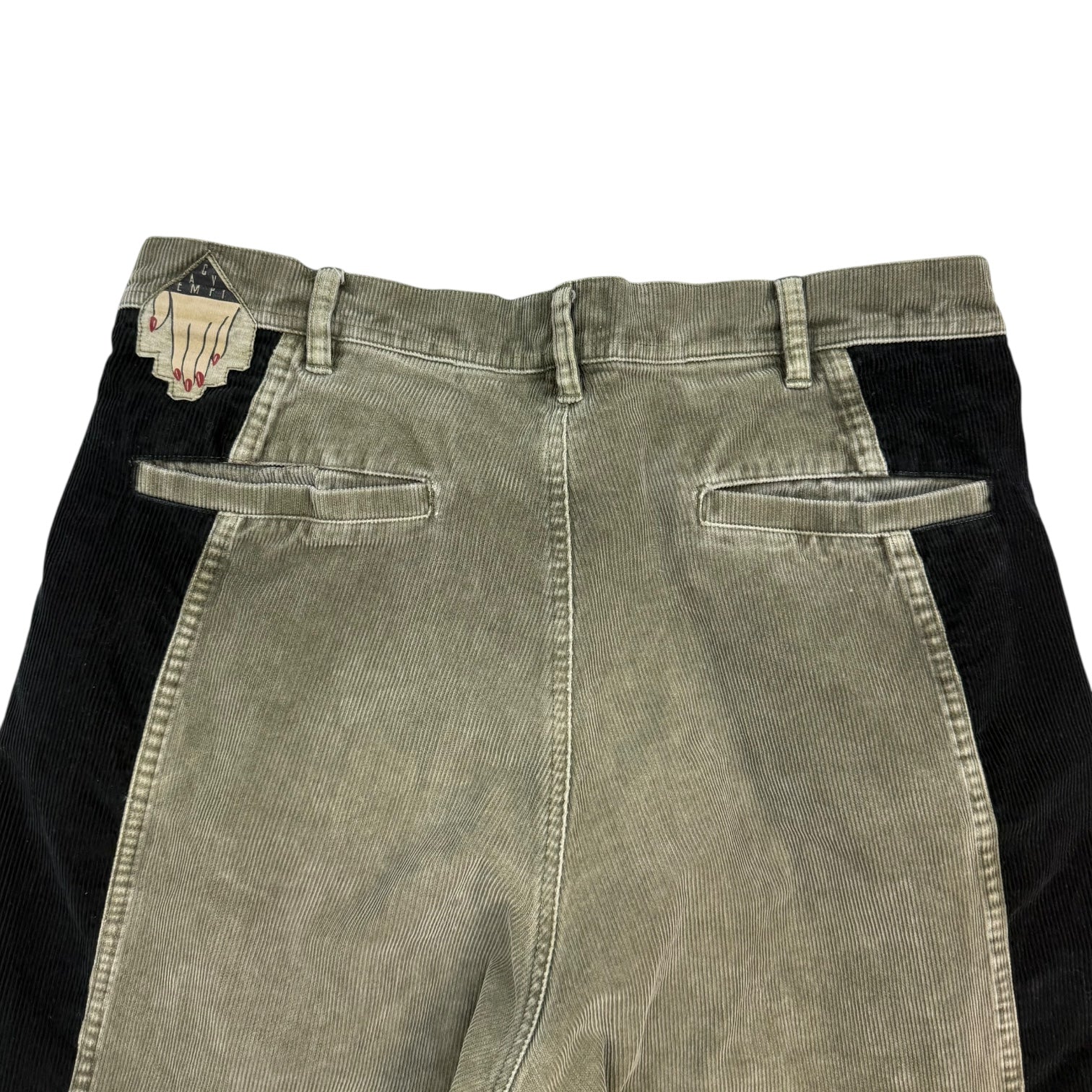 CAV EMPT Overdye Side Panel Corduroy Pants Green/Black