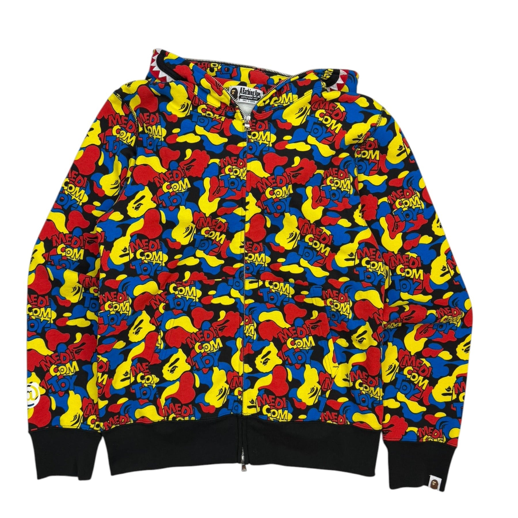 Bape x Medicom Full Zip Hoodie Multicolor