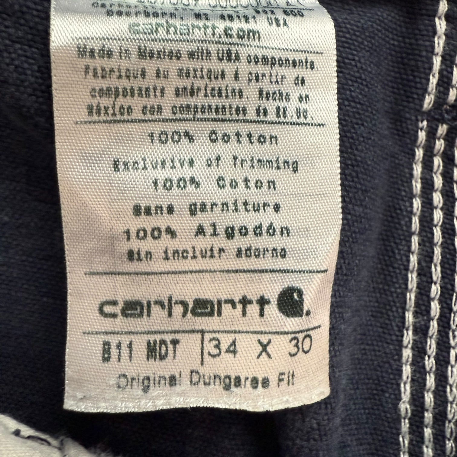 Vintage Carhartt Single Knee Pants Navy Blue