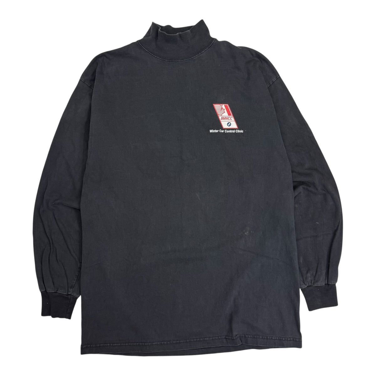Vintage BMW “The Ultimate Snow Machine” Mockneck Tee Black