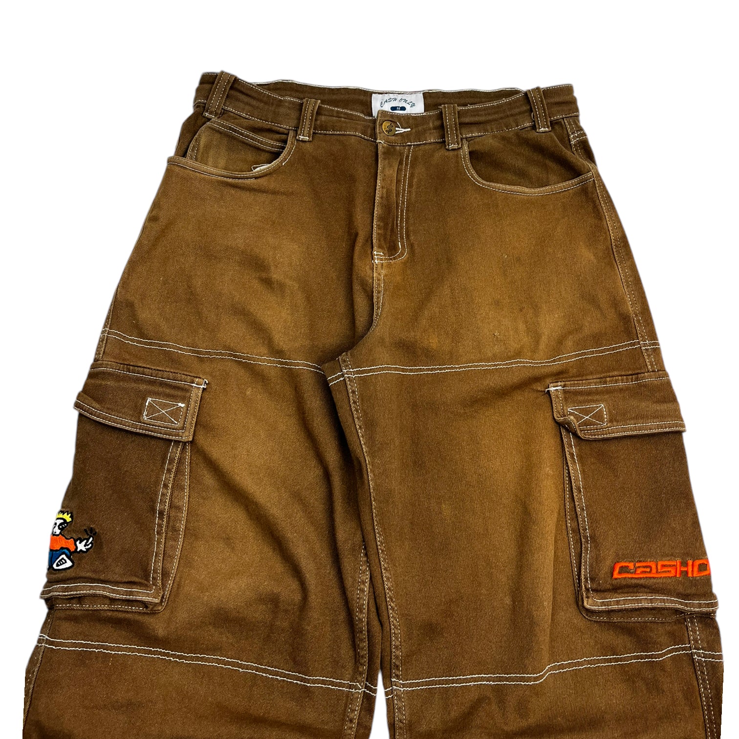 Cash Only Aleka Cargo Jeans Brown