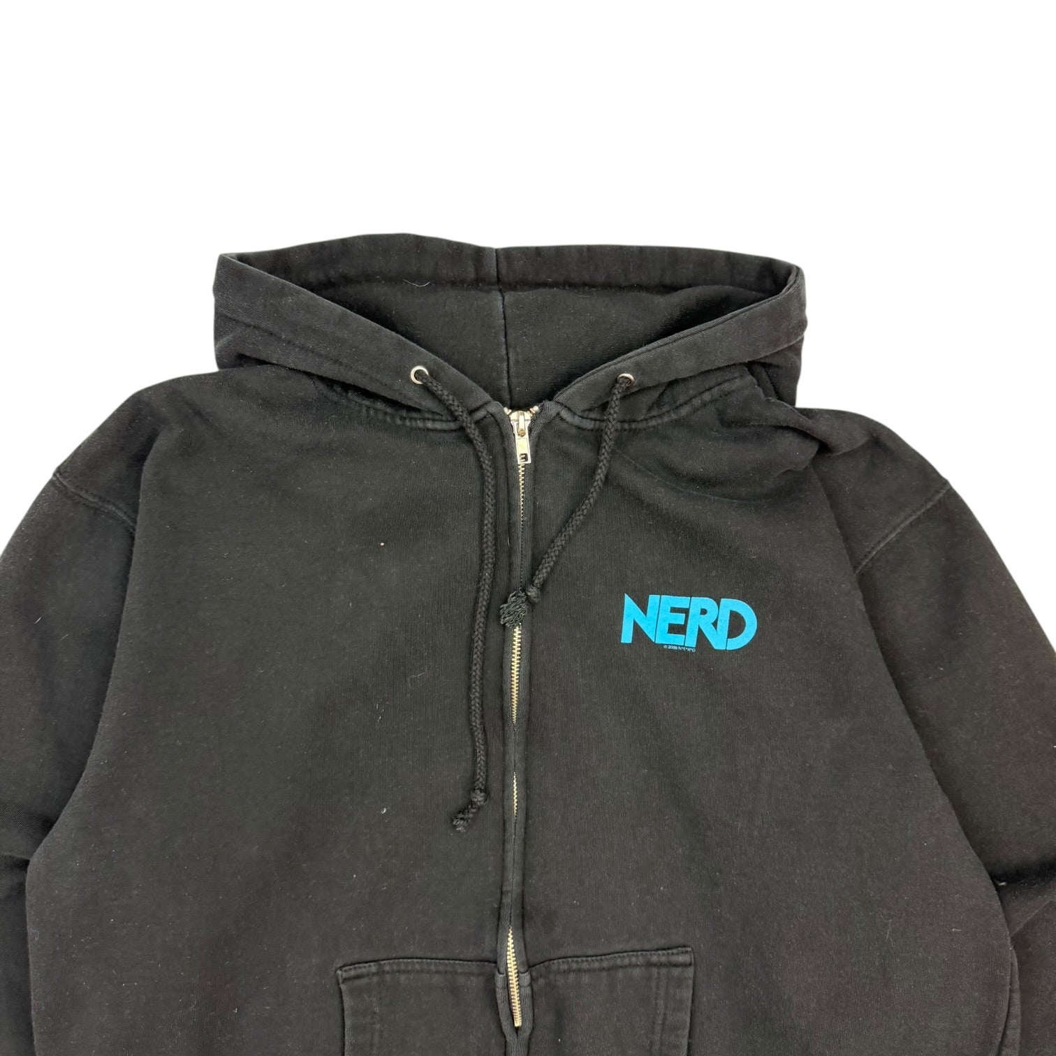 2008 N.E.R.D. Brain Is Love Zip Up Hoodie Black