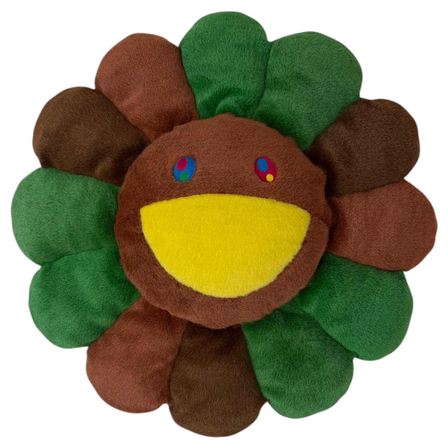 Takashi Murakami Flower Cushion 60cm Green/Brown
