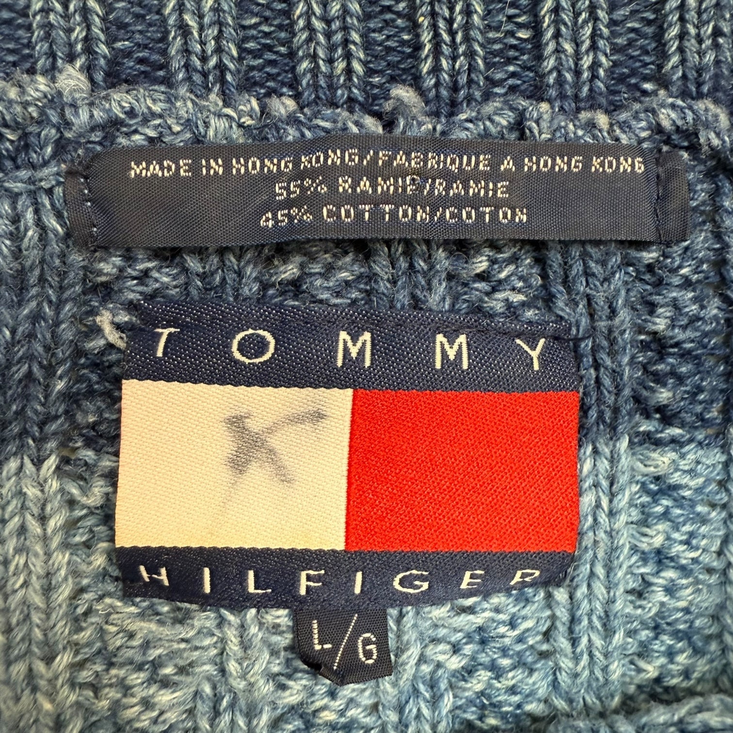 Vintage Tommy Hilfiger Knit Sweater Blue
