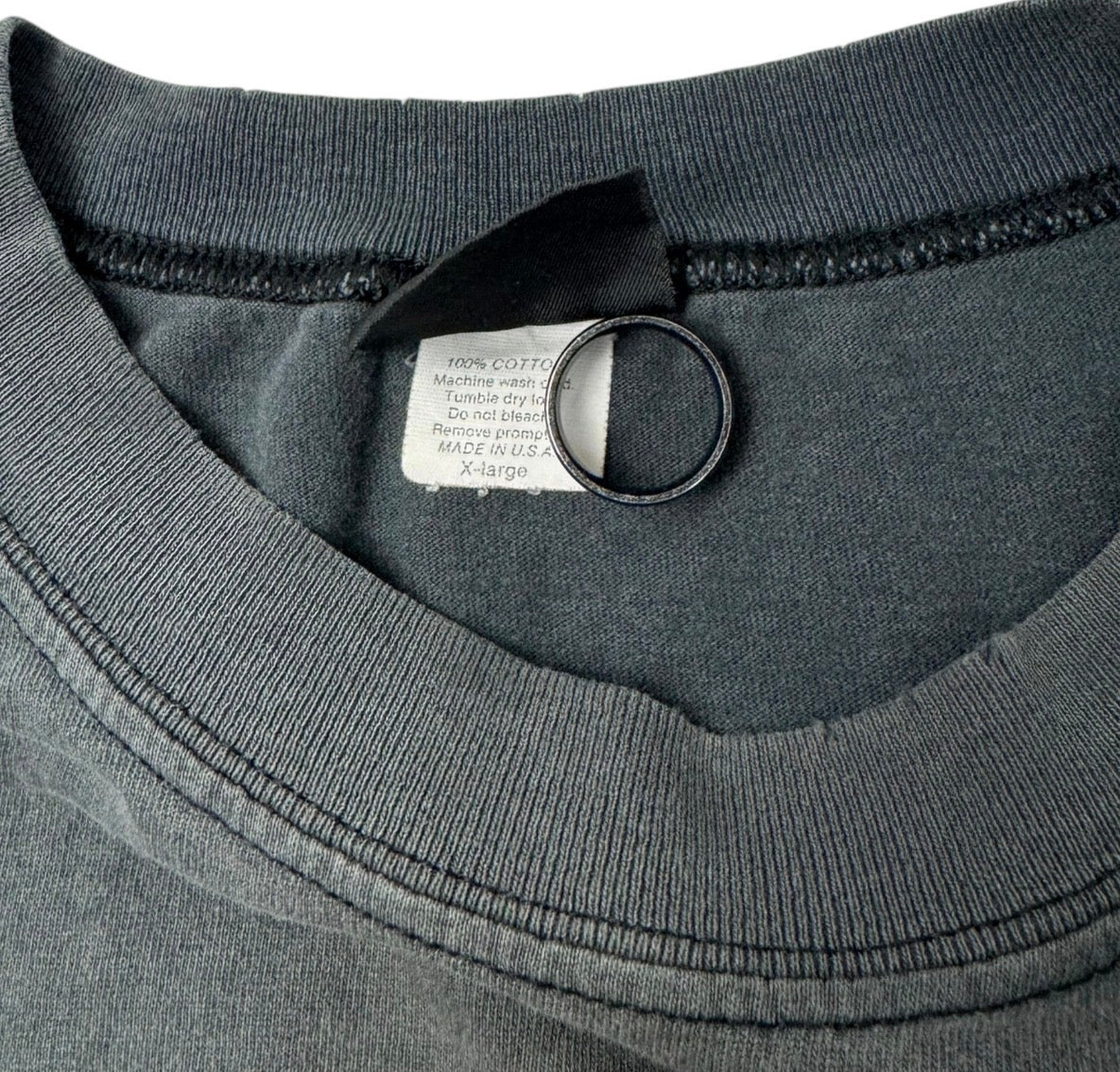 1997 Daytona Bike Week Biker T-Shirt Faded Black