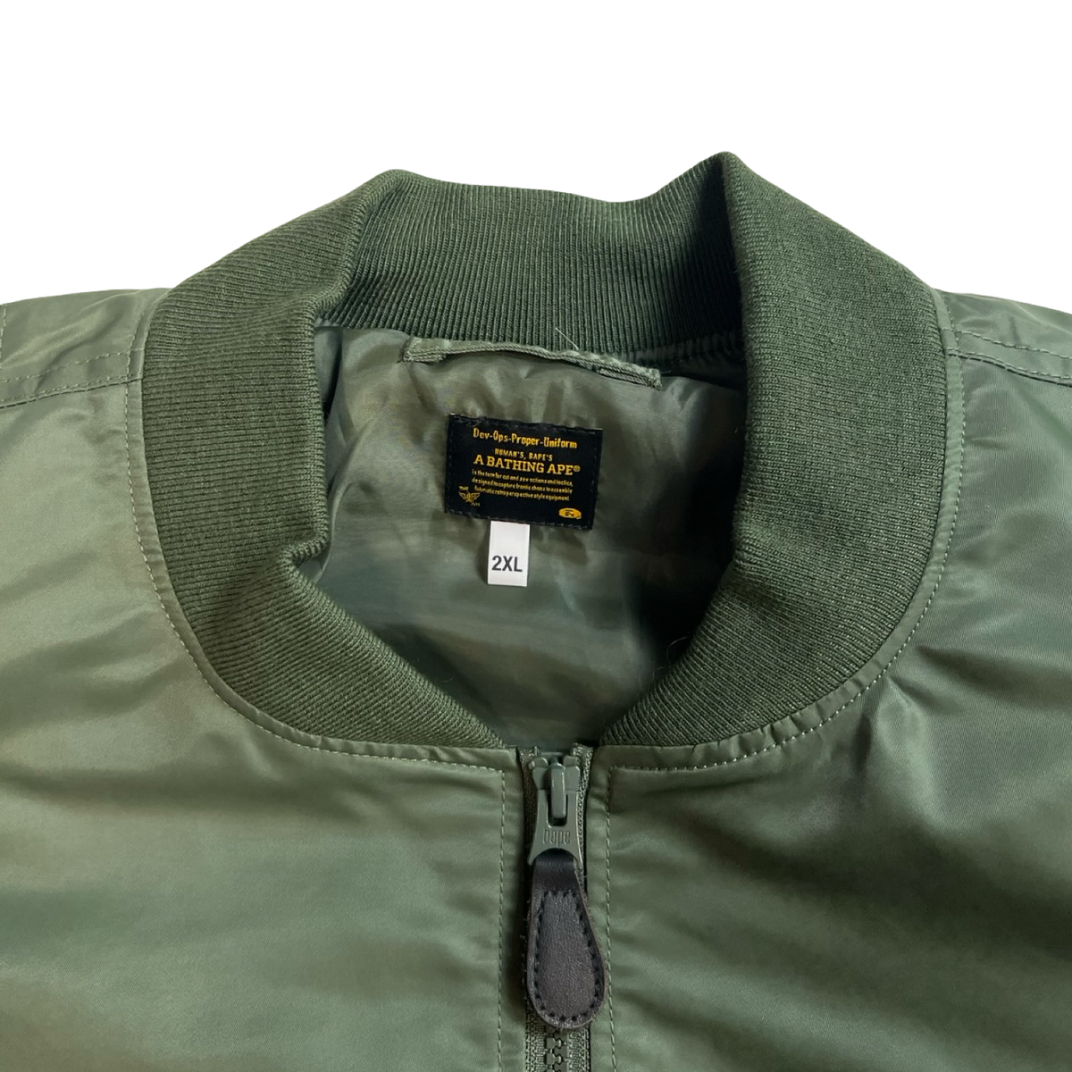 A Bathing Ape BAPE Bomber Jacket Olive Green