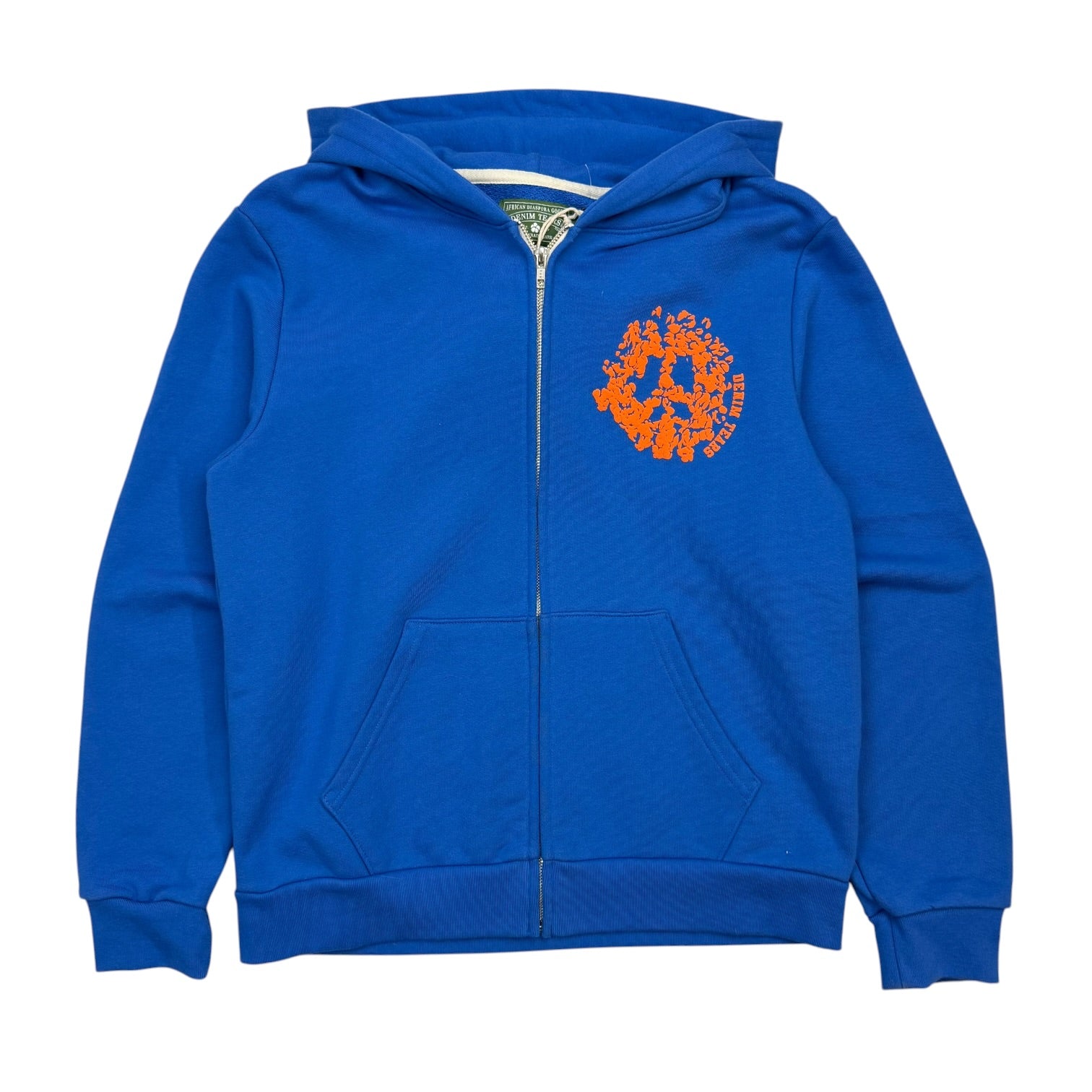 Denim Tears Denim University Zip Up Hoodie Blue