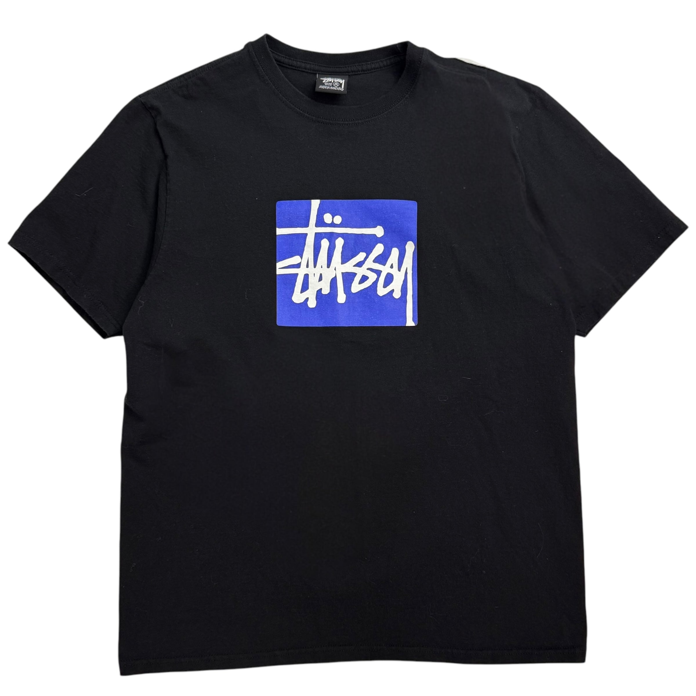 Stussy Stock Box Tee Black/Blue