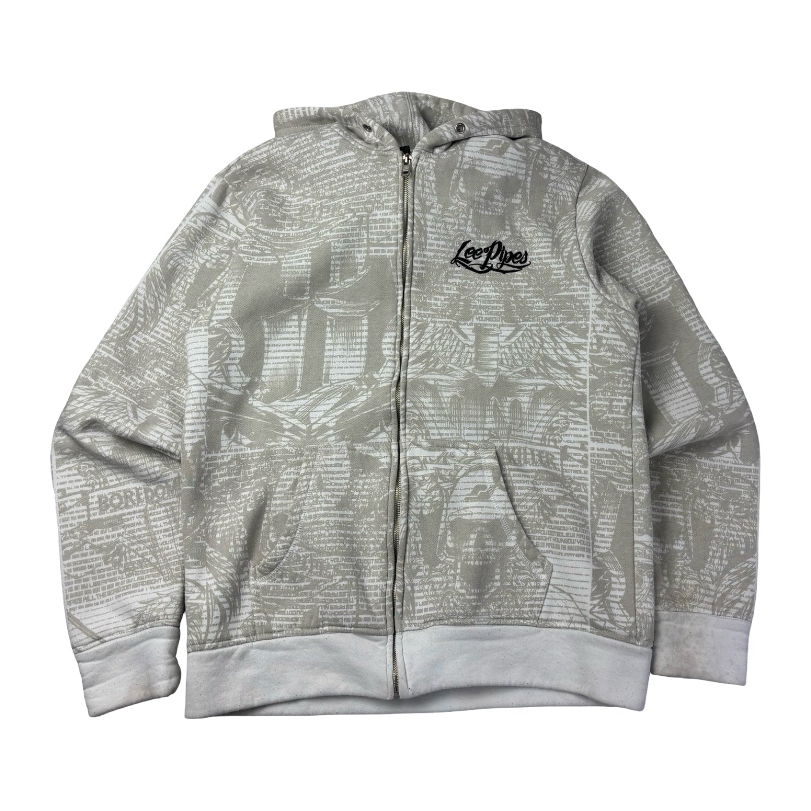 Vintage Lee Pipes Boredom Killer Full Zip Hoodie