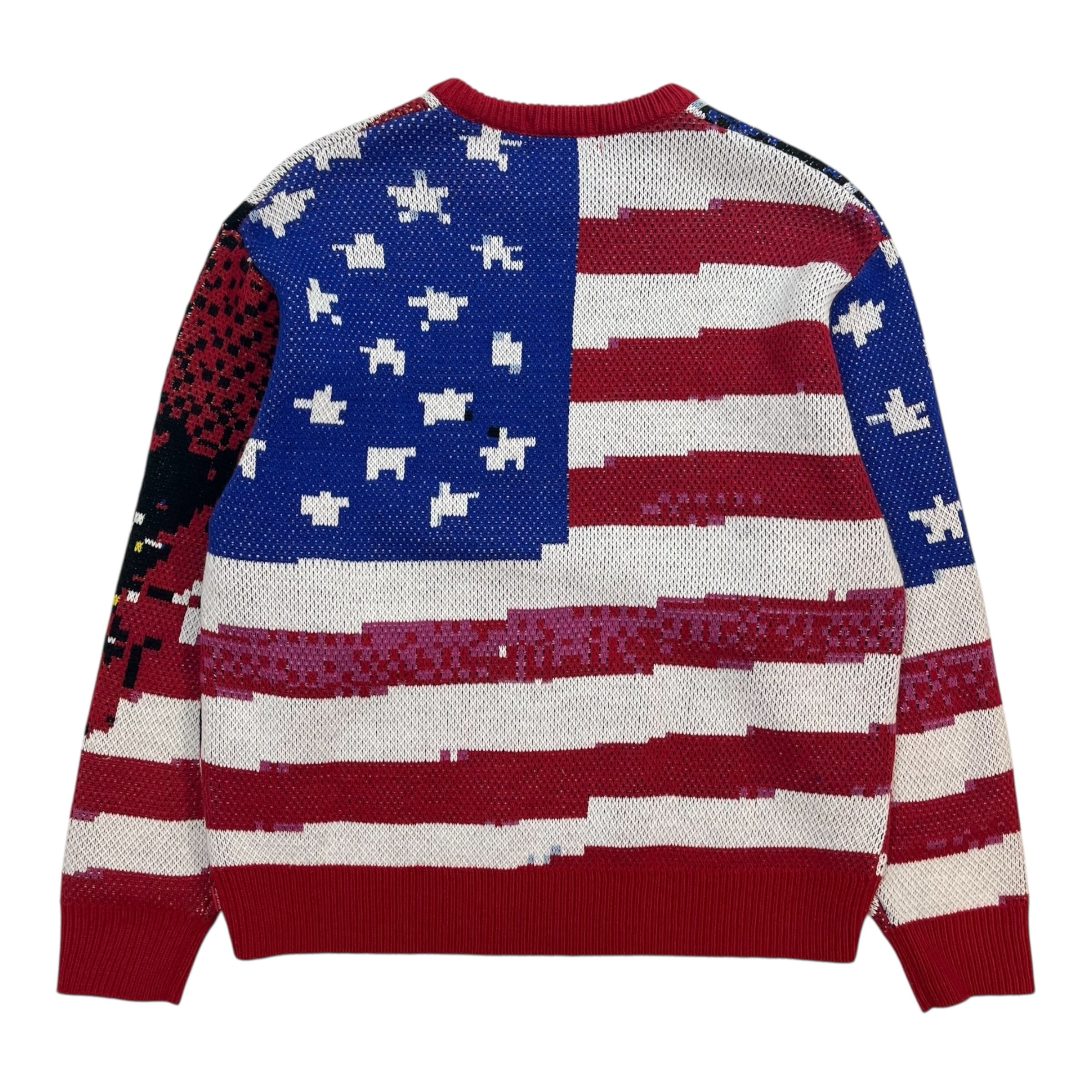 Supreme Digital Flag Sweater Black