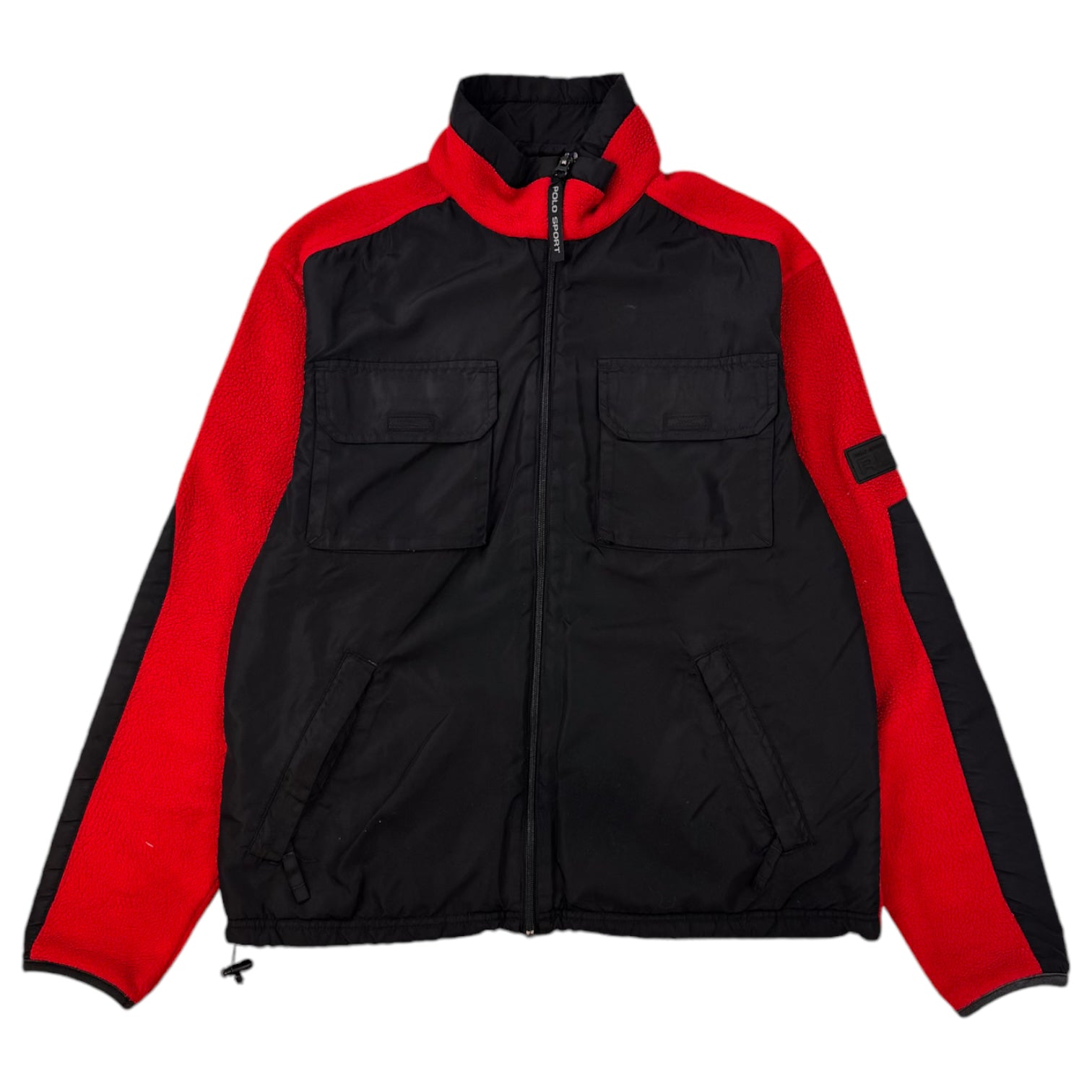 Vintage Polo Sport Fleece Jacket Red/Black