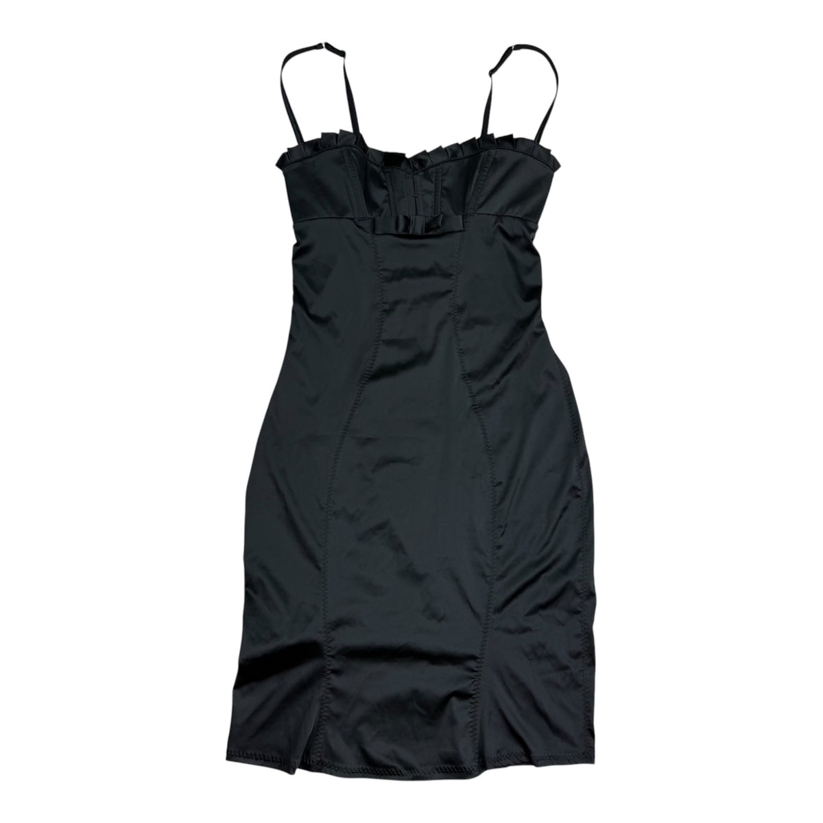 (W) Agent Provocateur Satin Slip Dress Black