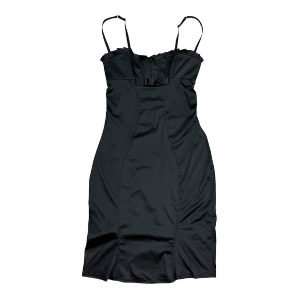 (W) Agent Provocateur Satin Slip Dress Black