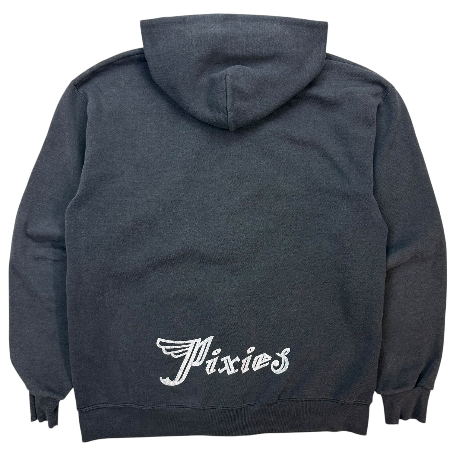 Vintage Pixies Zip Up Hoodie Grey