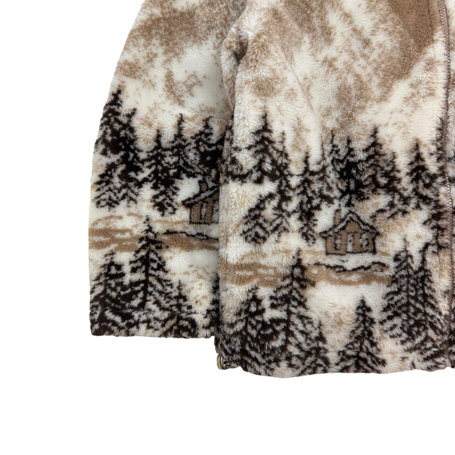 Vintage Mountain Fleece Jacket Brown