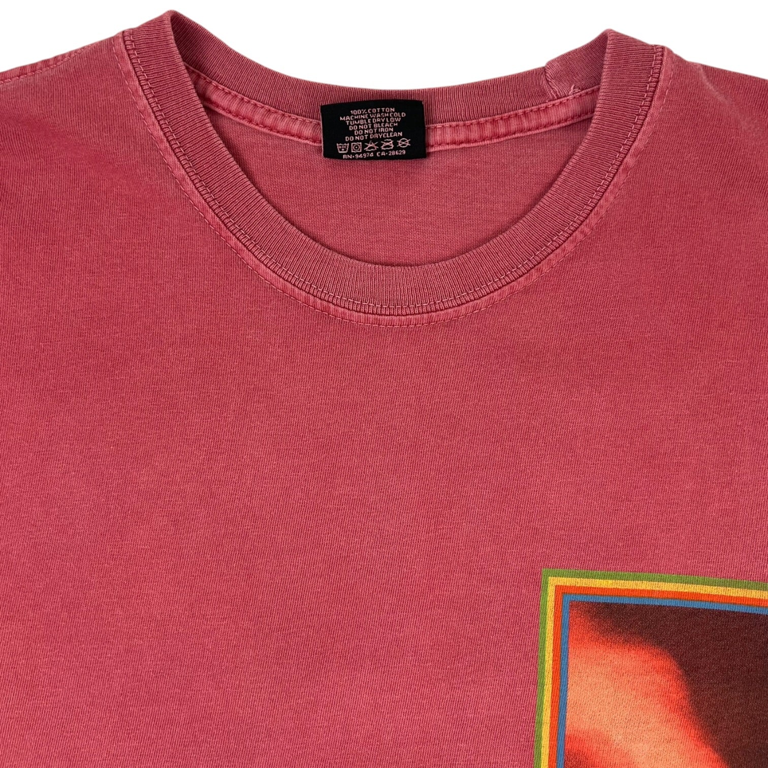 Stussy Inferno Pigment Dyed Long Sleeve T-Shirt Red