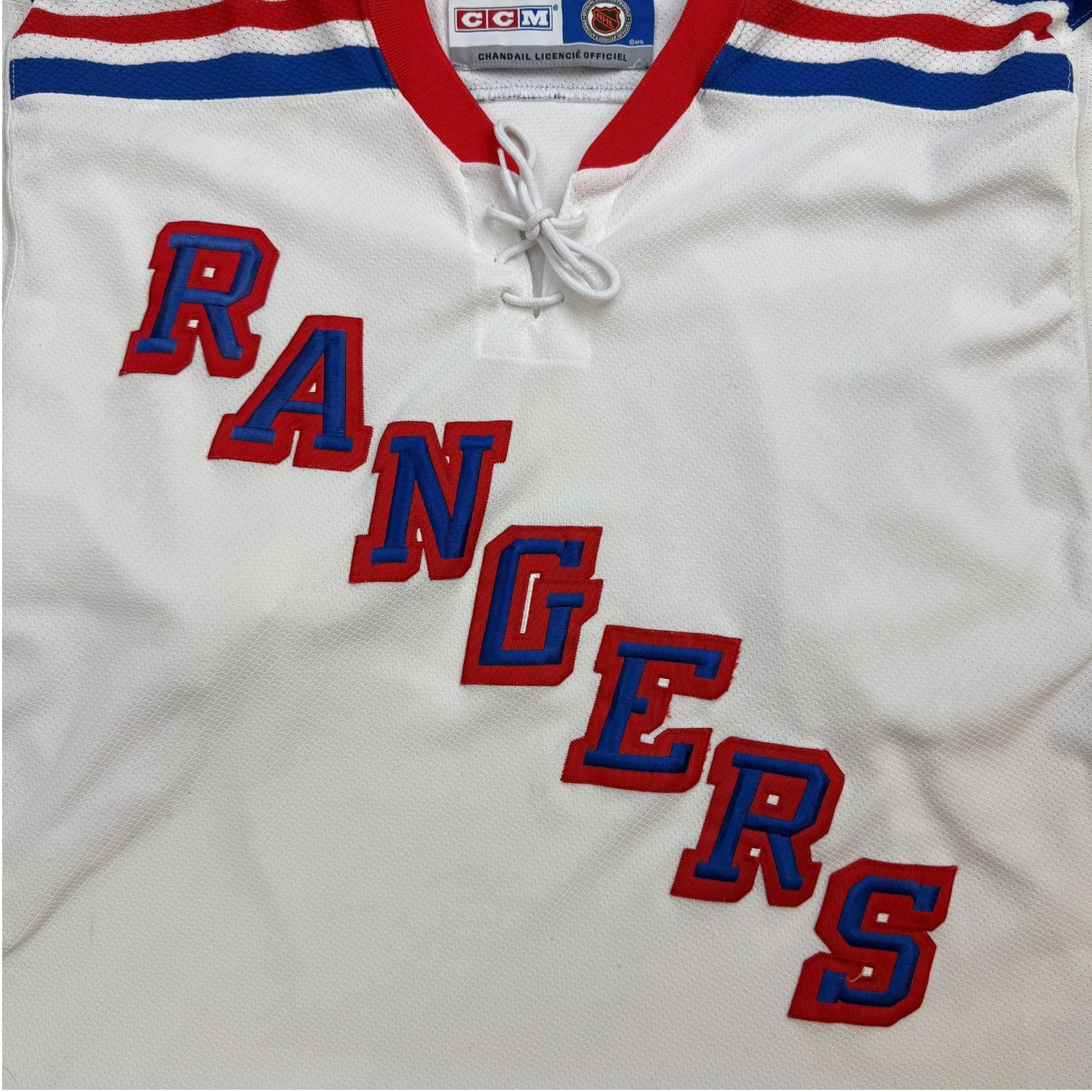 Vintage CCM New York Rangers Away Jersey White