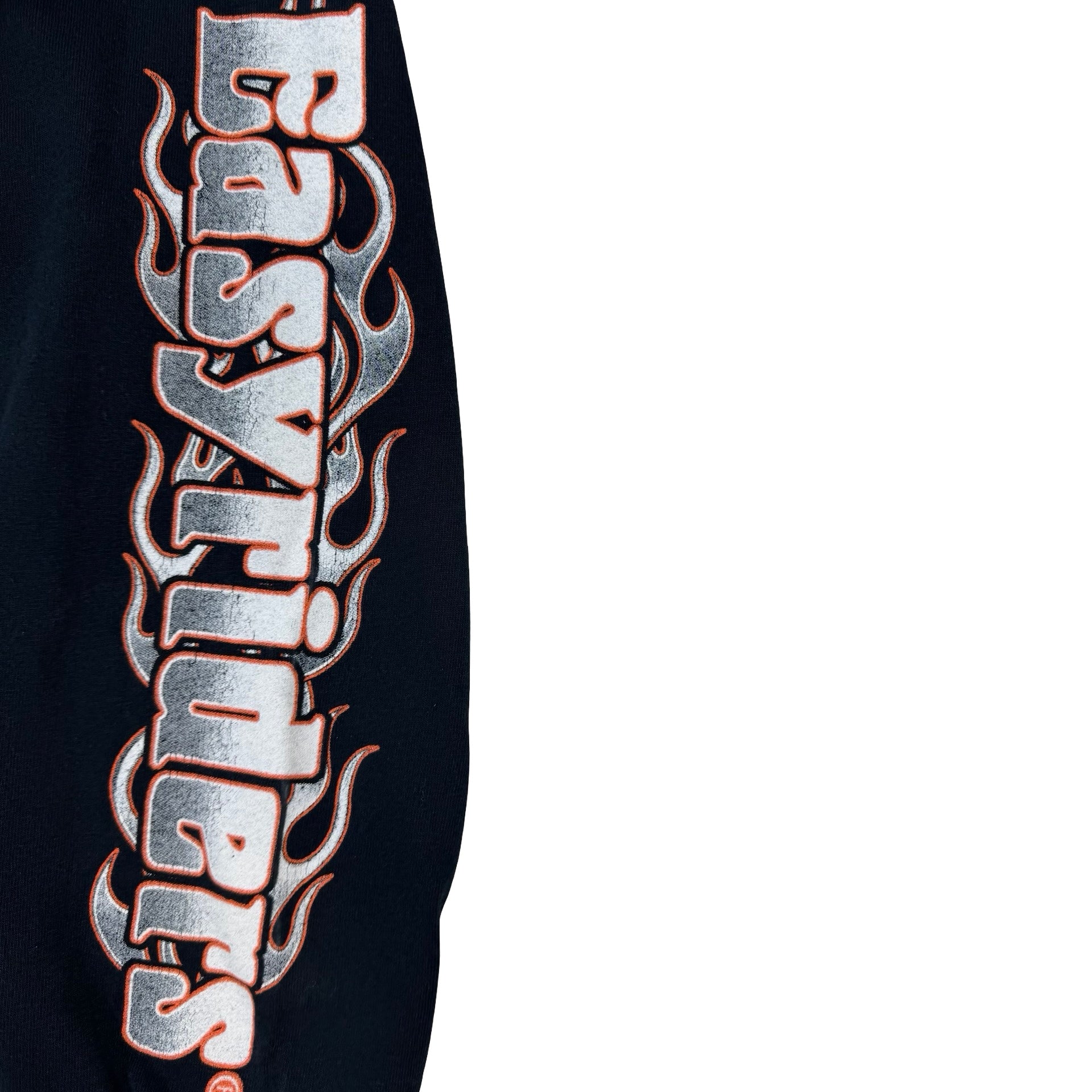 Vintage Easyriders Flaming Skull Longsleeve Black