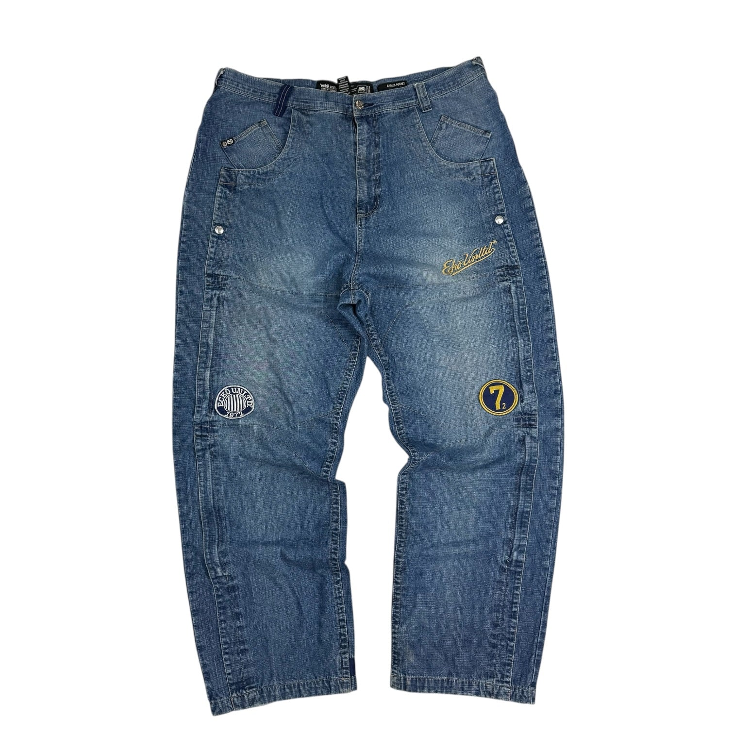 Vintage Y2K ECKO UNLTD Baggy 5 Pocket Denim Pants Dark Wash