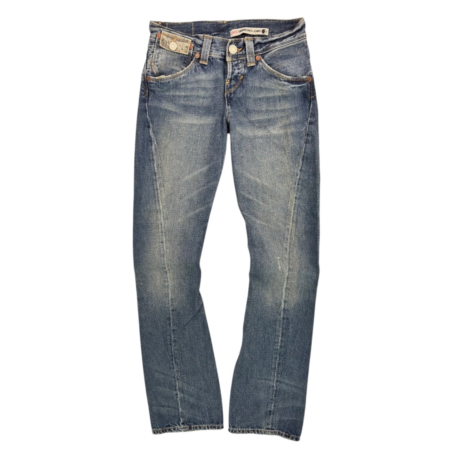 (W) Y2K Levi's Engineered Jeans Twist Seam Denim