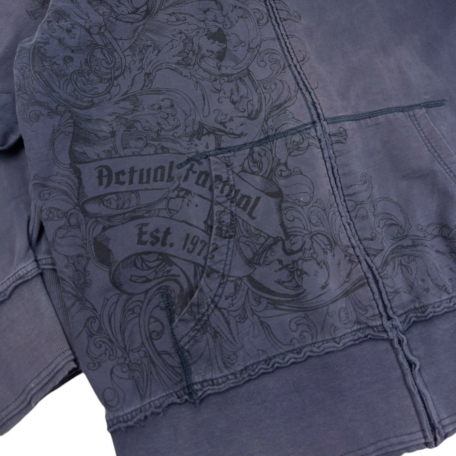 Vintage Y2K Ecko ‘Actual Factual’ Tattoo Zip Up Purple