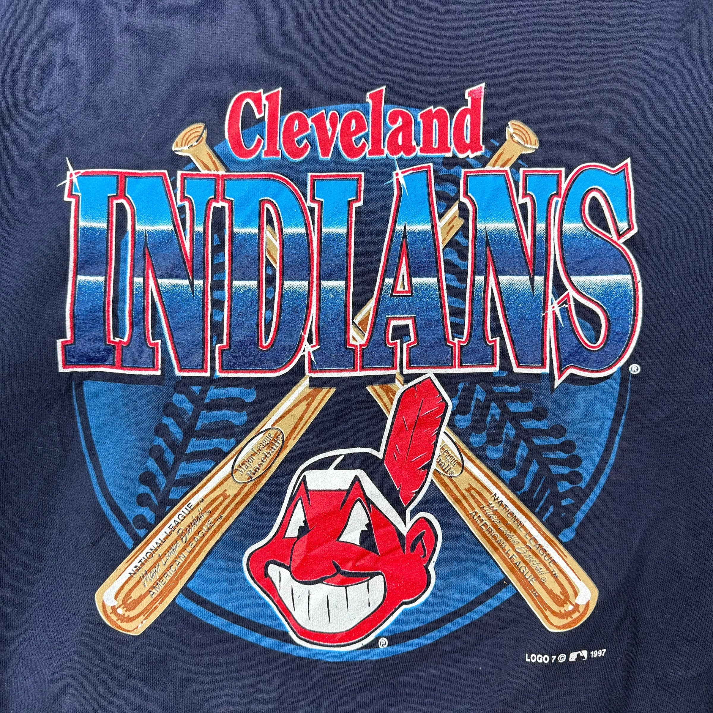 1997 Cleveland Indians Crewneck Navy Blue