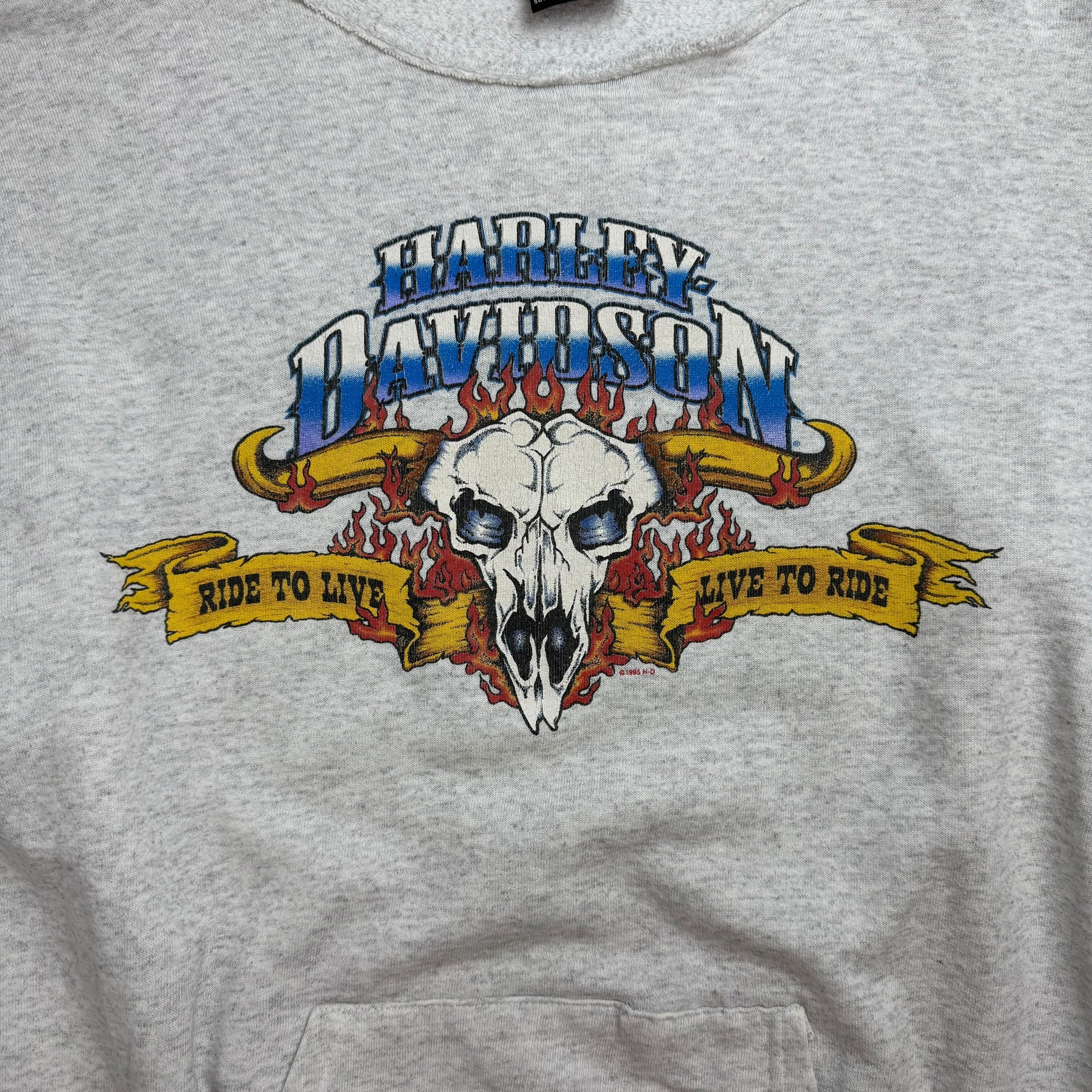 1996 Harley Davidson Daytona Bike Week Crewneck Grey