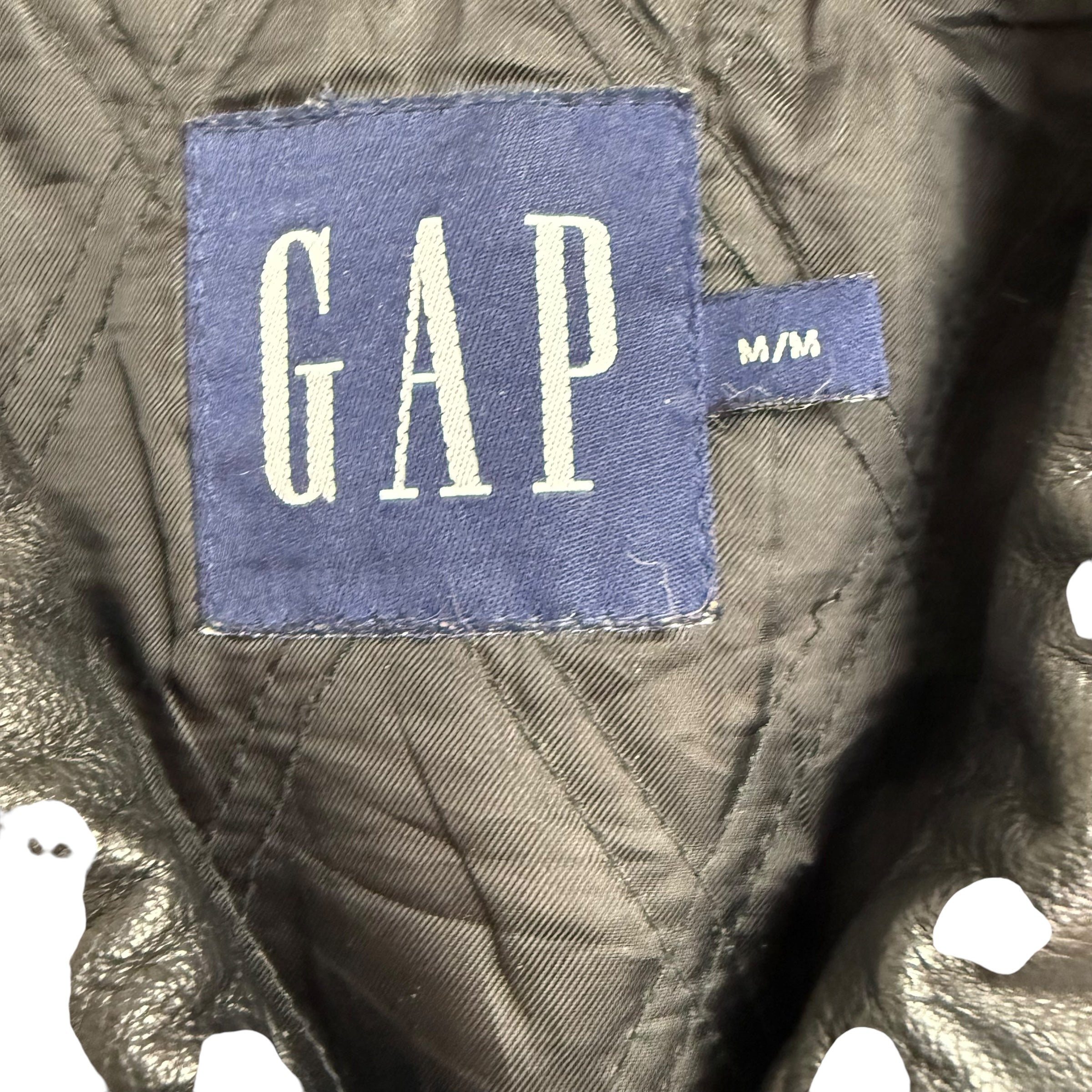 Vintage GAP Leather Jacket Black