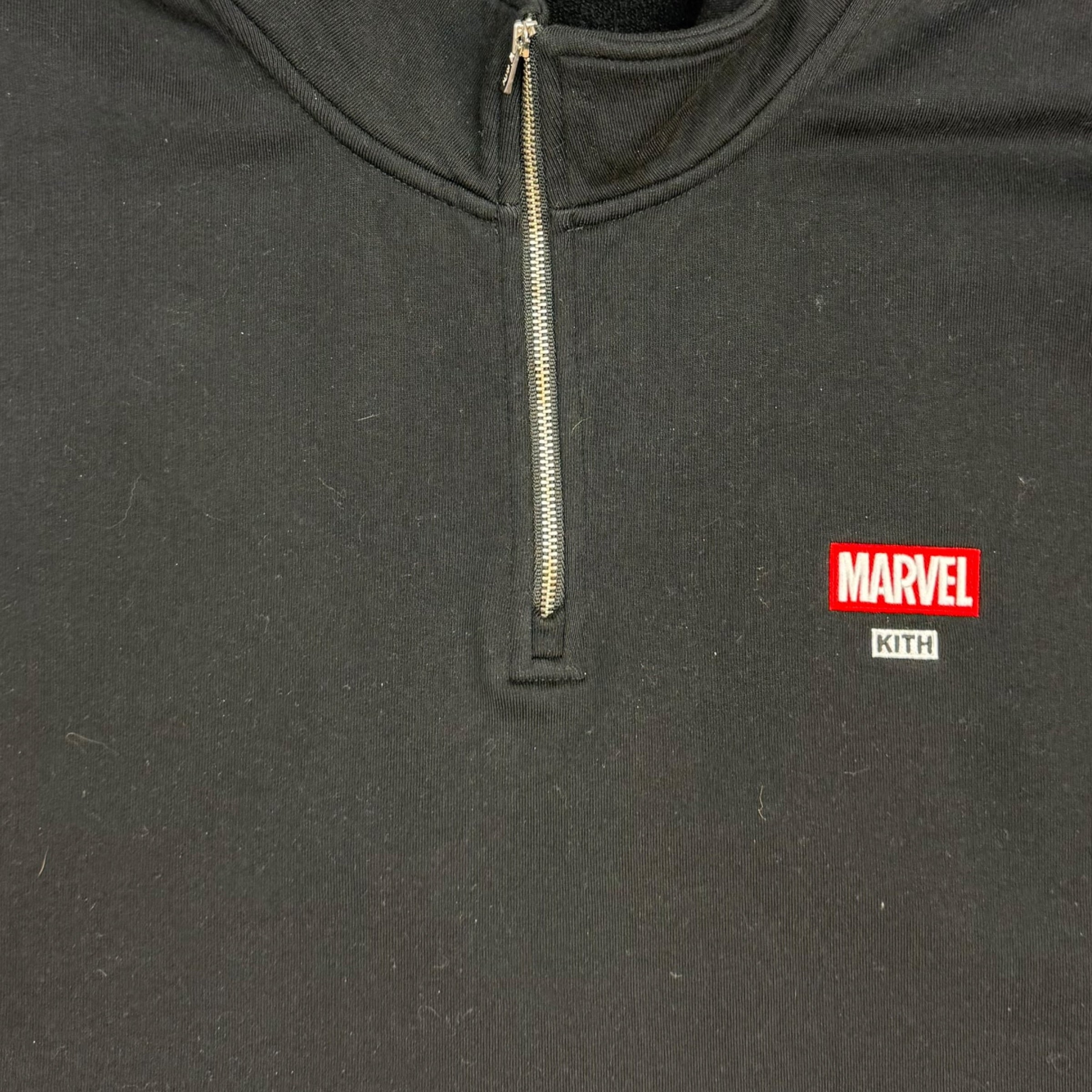Kith x Marvel Wolverine Quarter Zip Black