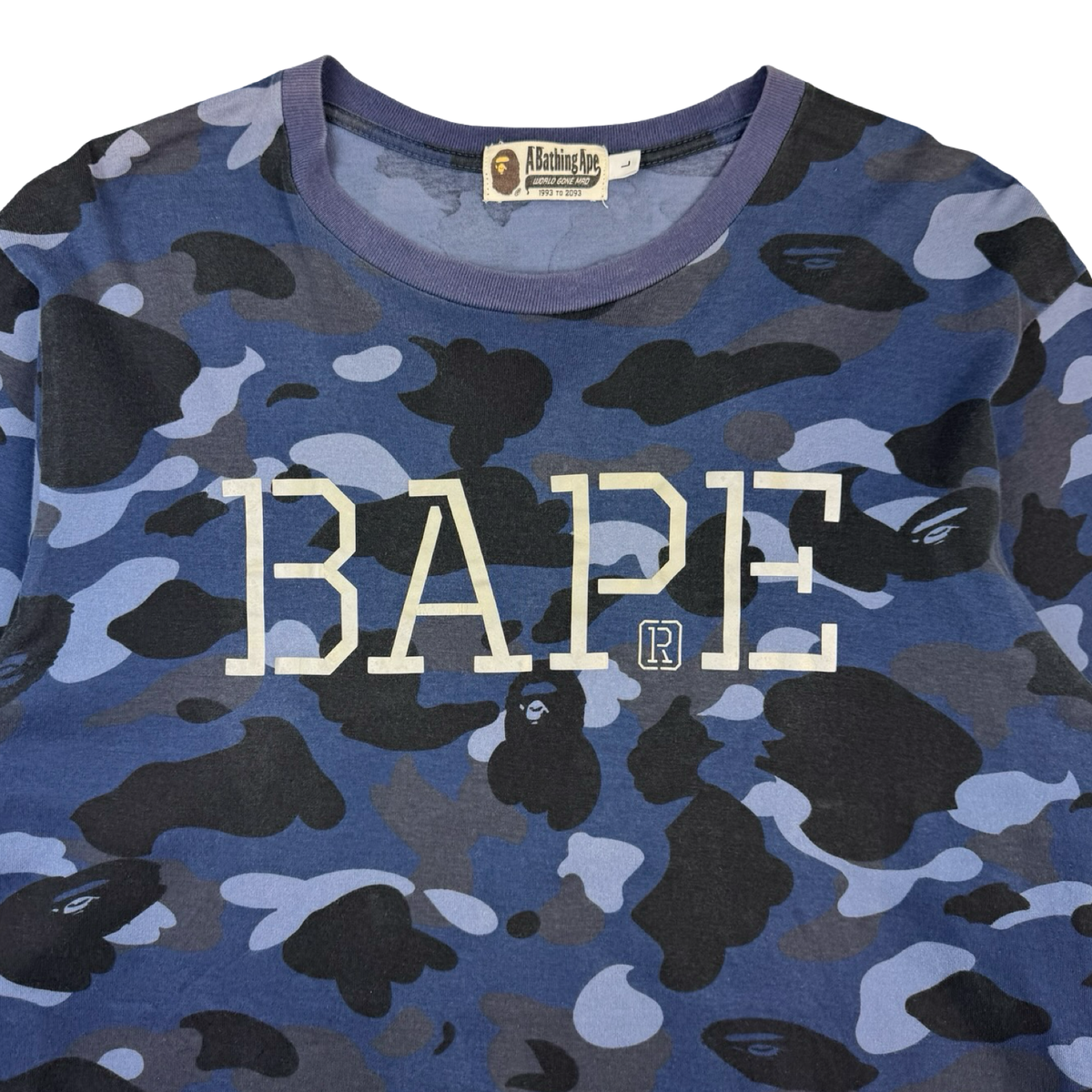 BAPE ABC Camo Longsleeve T-Shirt Blue