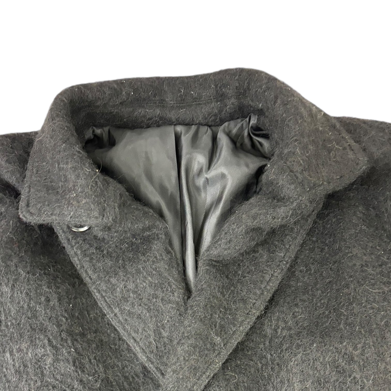 Stussy Mohair Trench Coat Black