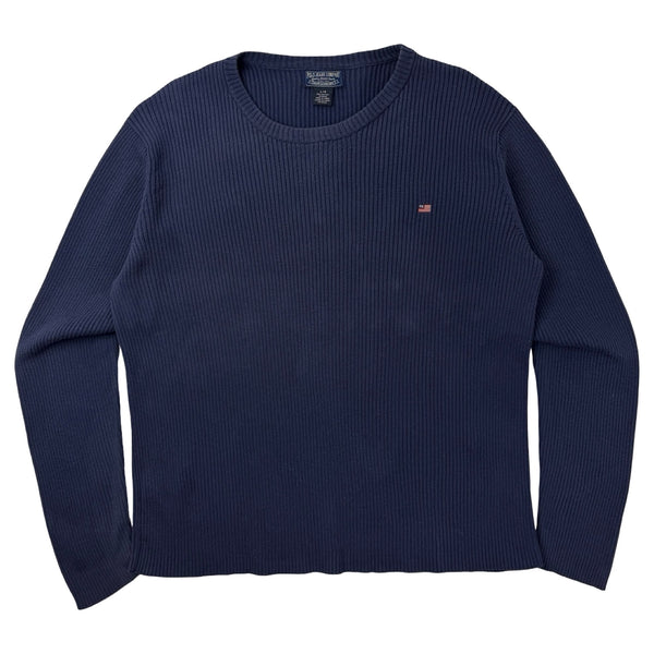 Vintage Polo Jeans Ribbed Sweater Navy