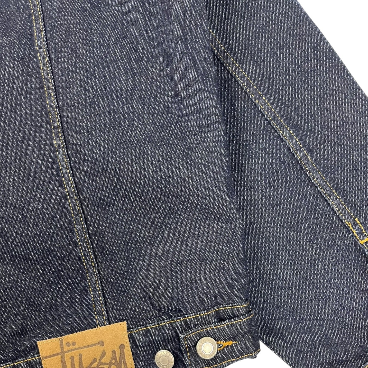 Stussy Trucker Jacket Denim Rinsed Indigo