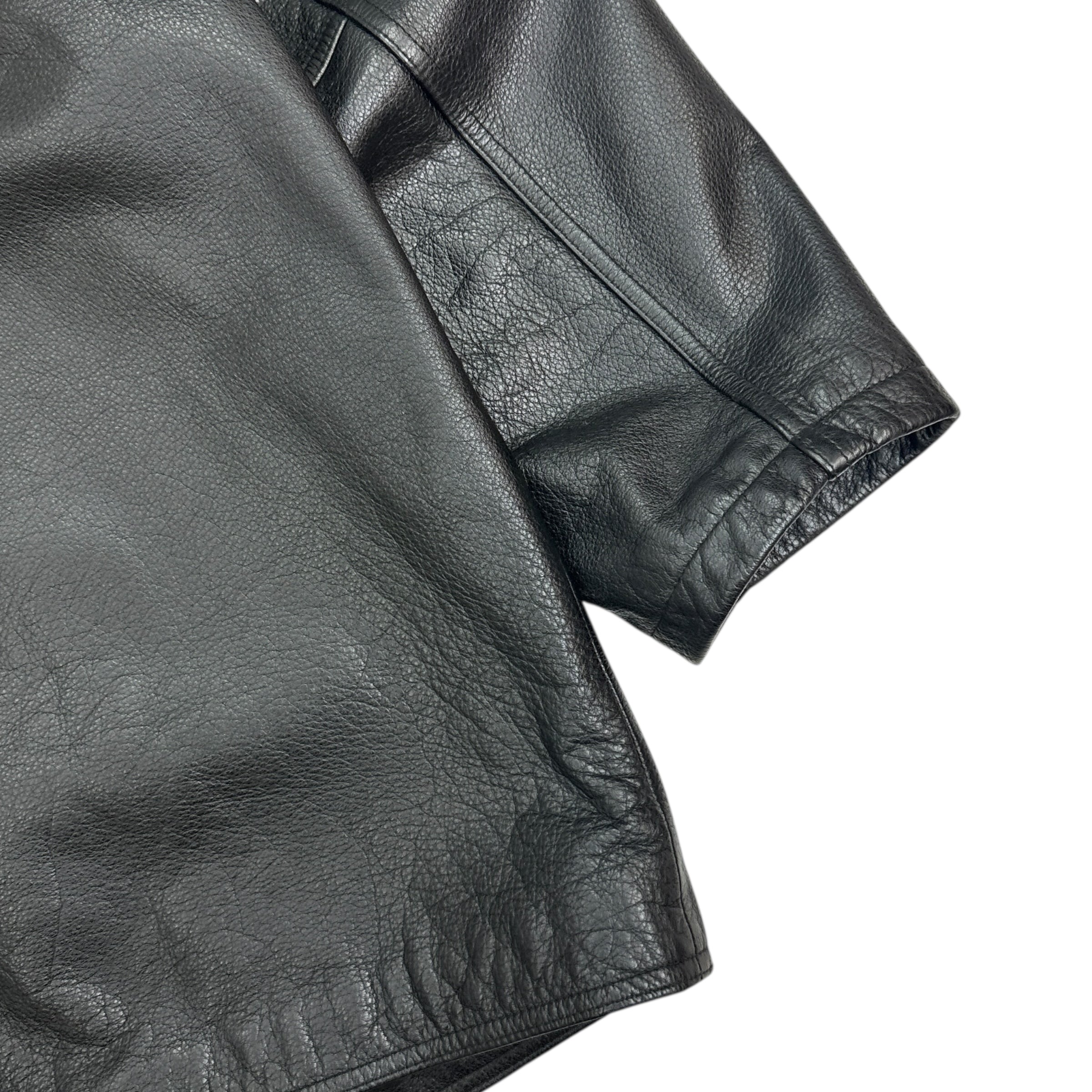 Vintage Danier Leather Trench Coat Black