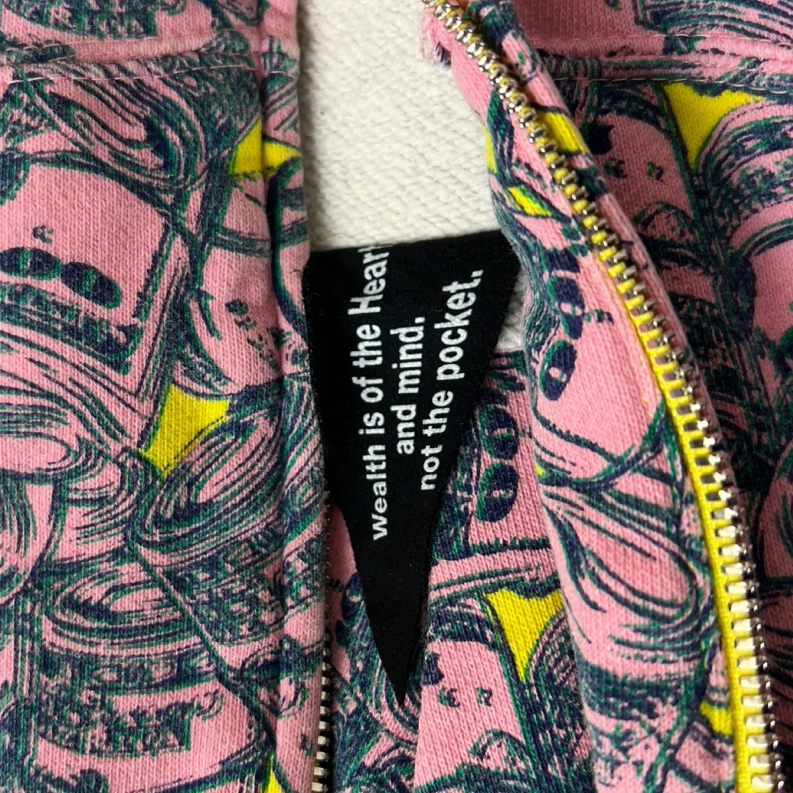 Vintage Billionaire Boys Club Money Roll All Over Print Full Zip Hoodie