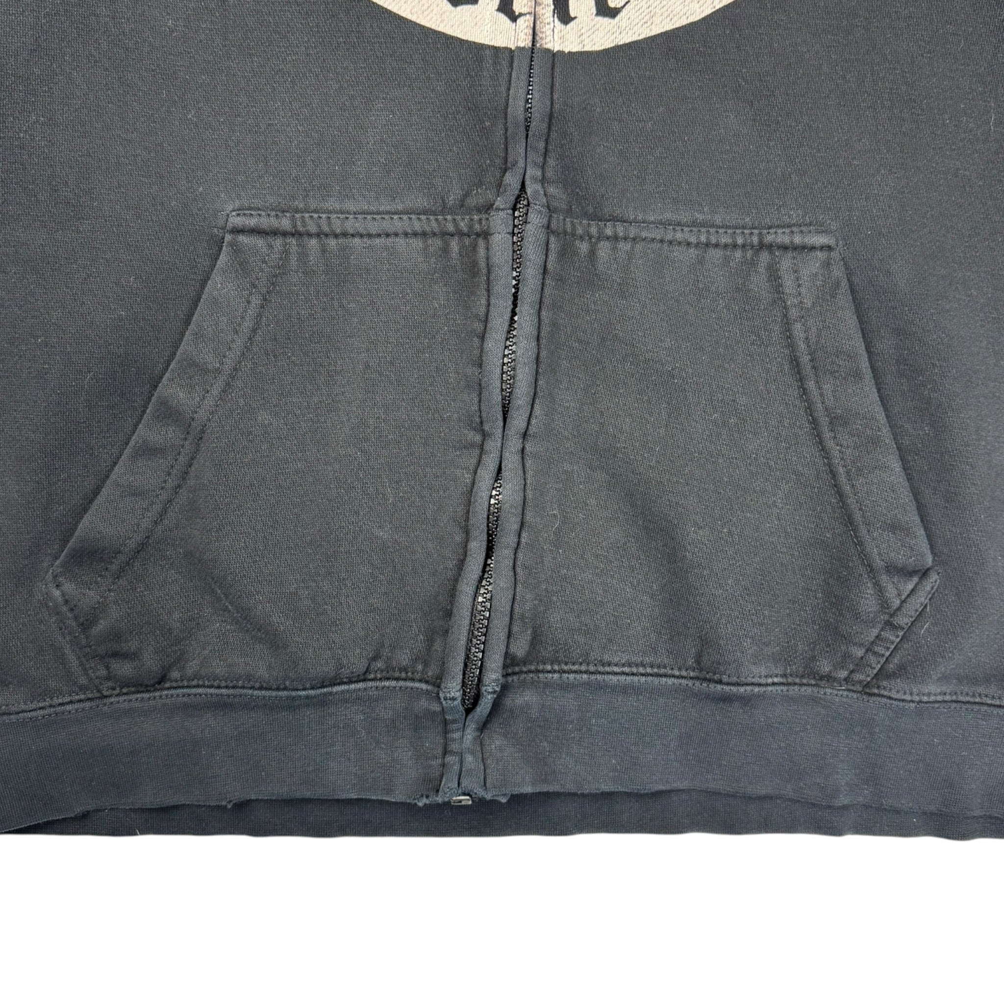 Vintage Black Label Society Zip Up Hoodie Black