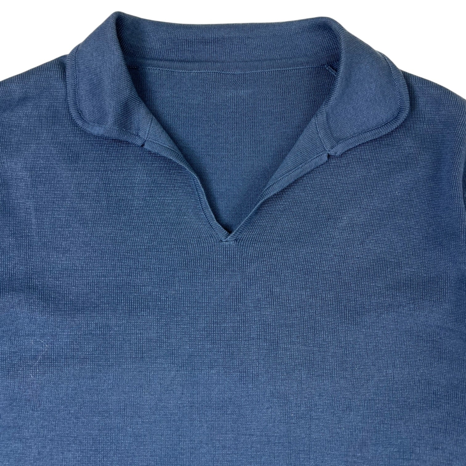 Fortella Knitted Polo Shirt Navy