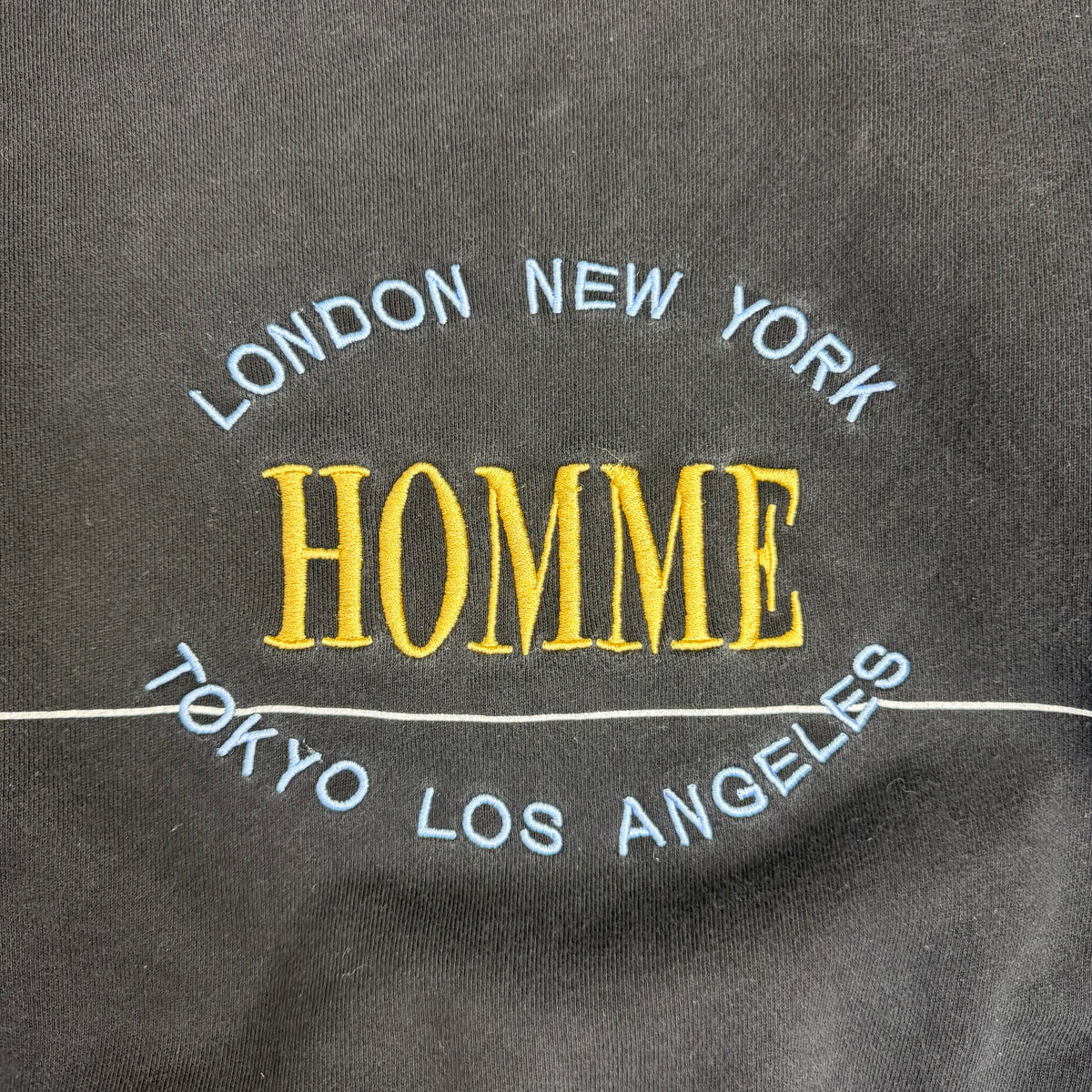 FW17 Balenciaga Homme Embroidered Crewneck Sweatshirt Black