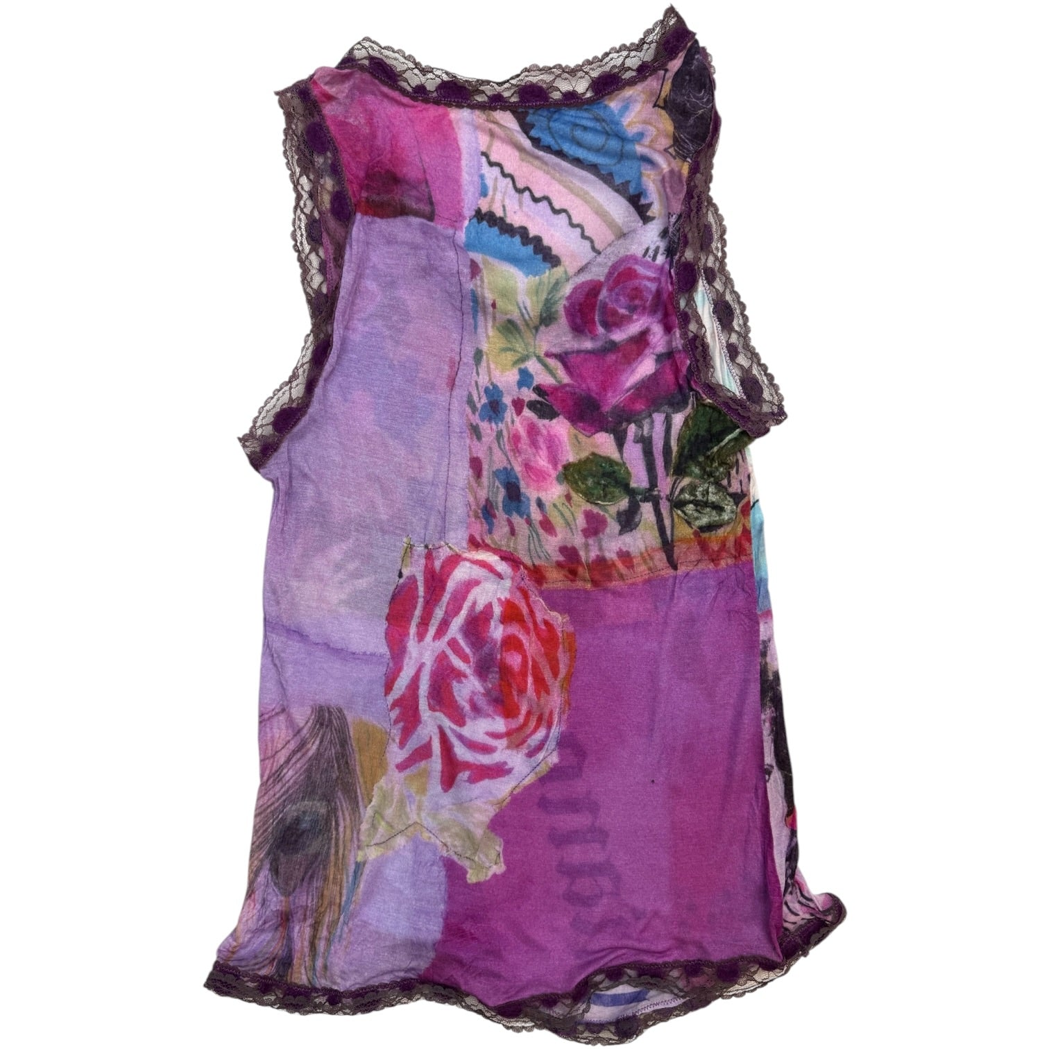 (W) Vintage John Galliano Printed Tank Top
