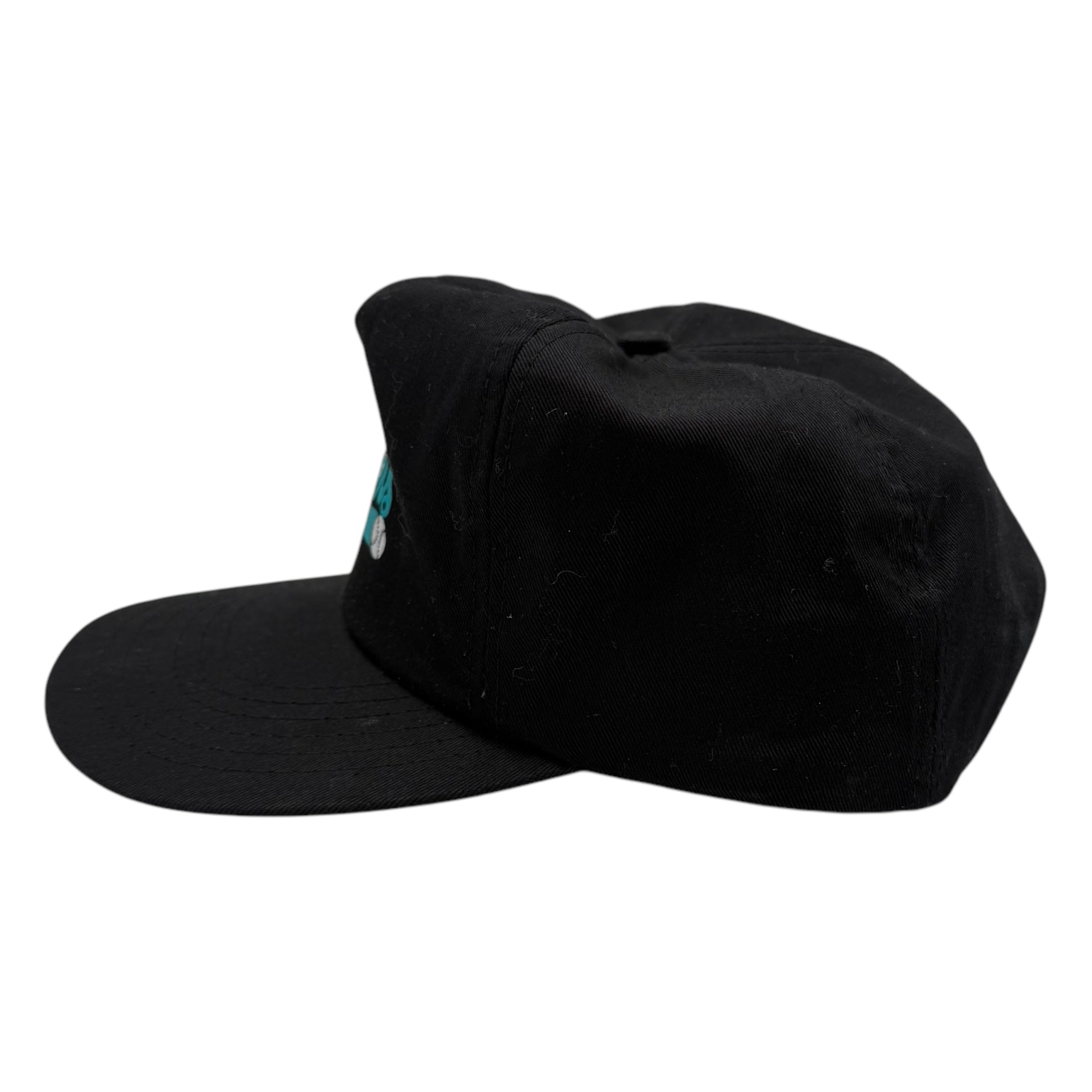 Vintage Edmonton Trappers Hat Black/Teal