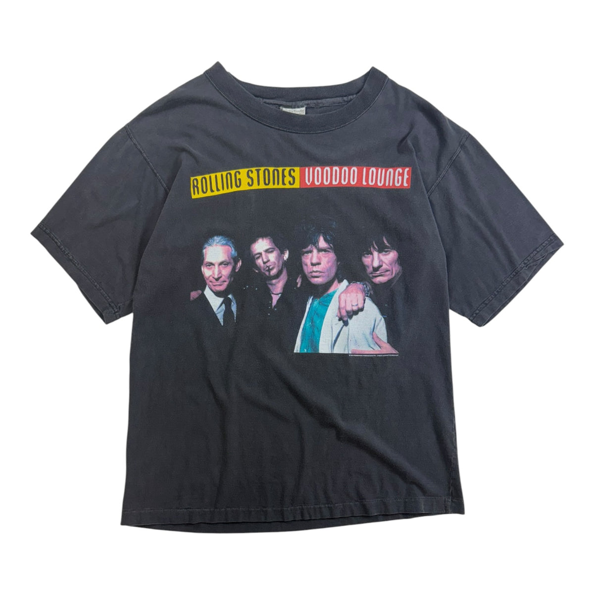 Vintage Rolling Stones Voodoo Lounge T-Shirt Black
