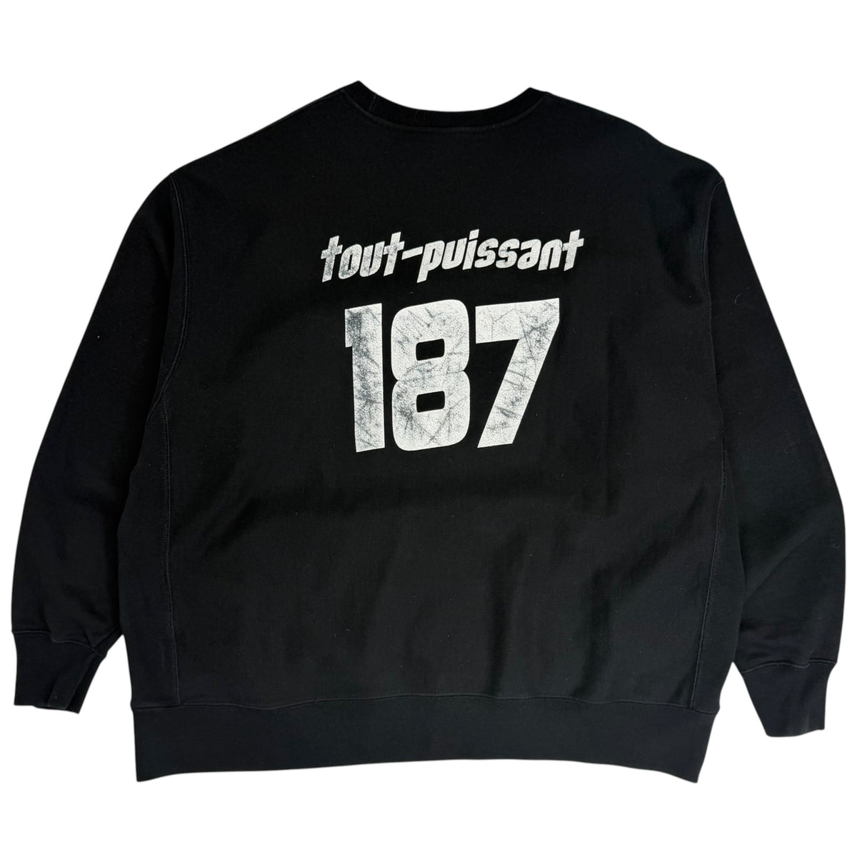 Westside Gunn x Virgil Abloh Pray for Paris Champion Crewneck Black