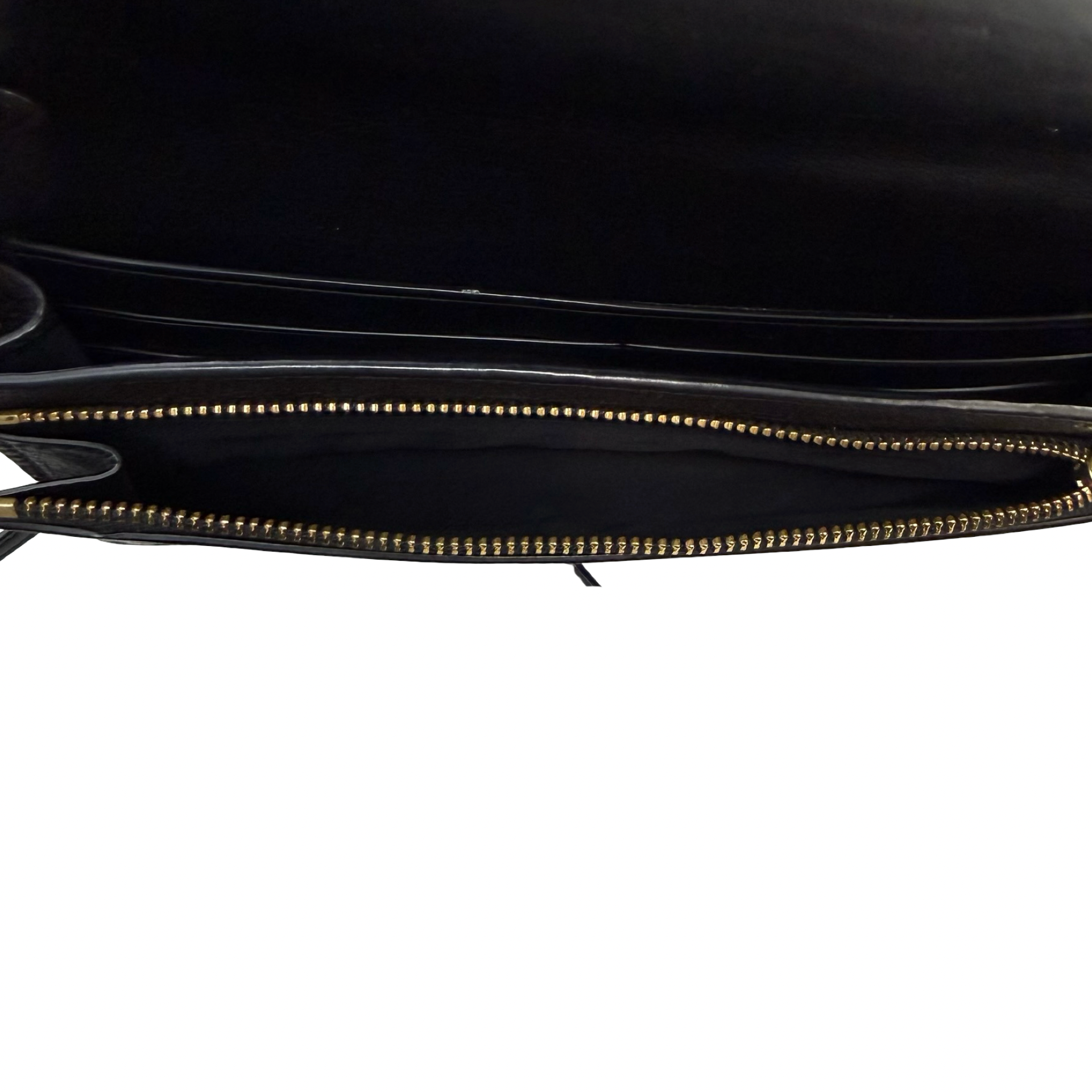 (W) Coach Anna Fold Over Crossbody Clutch Black