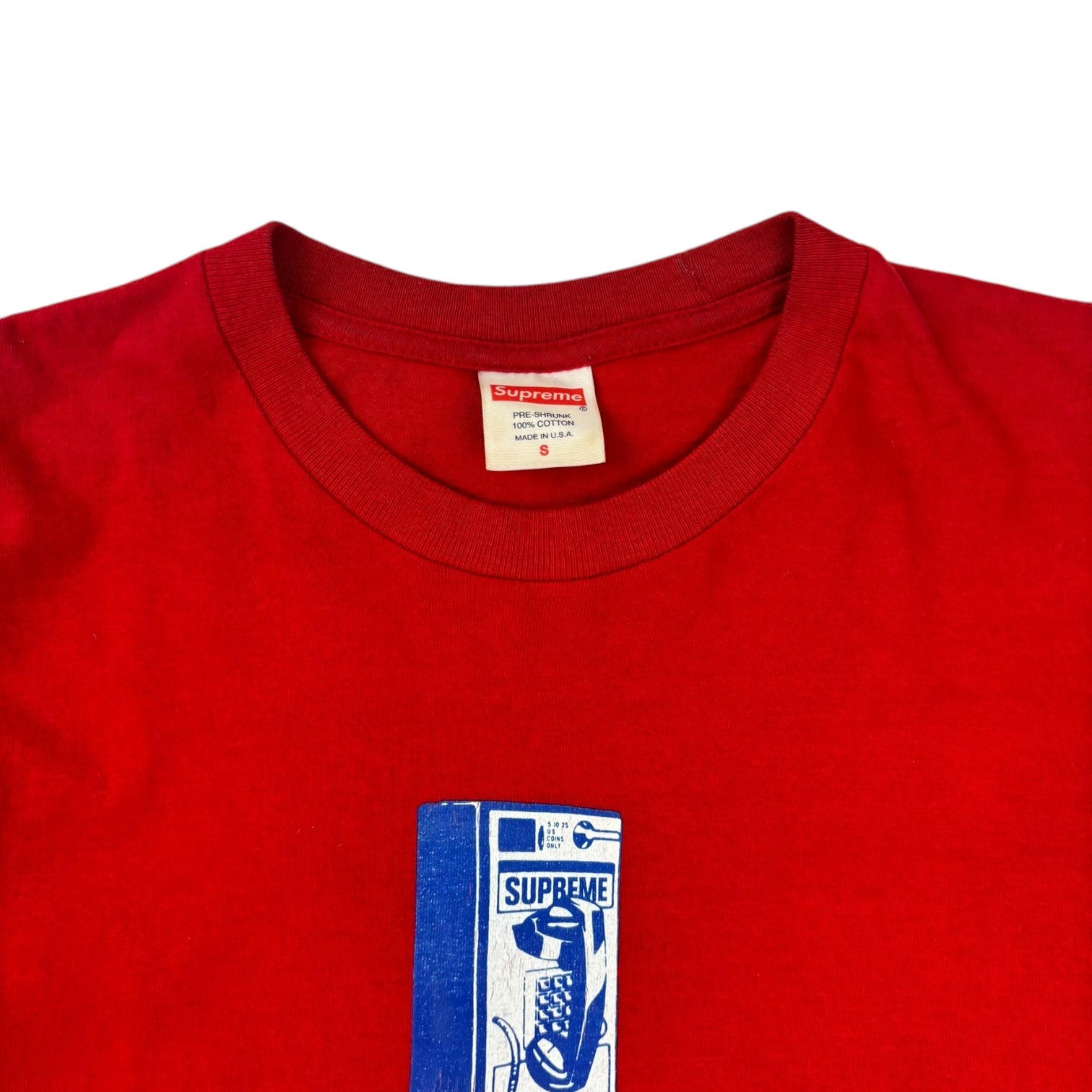 Supreme Payphone T-Shirt Red