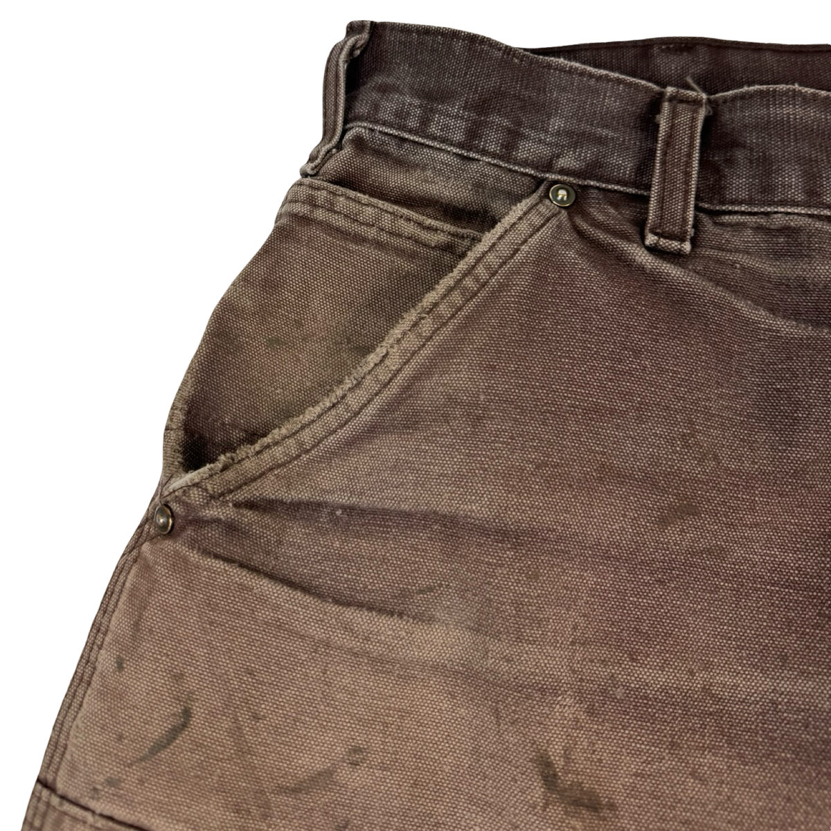 Vintage Carhartt Double Knee Bottoms Hot Cocoa Faded