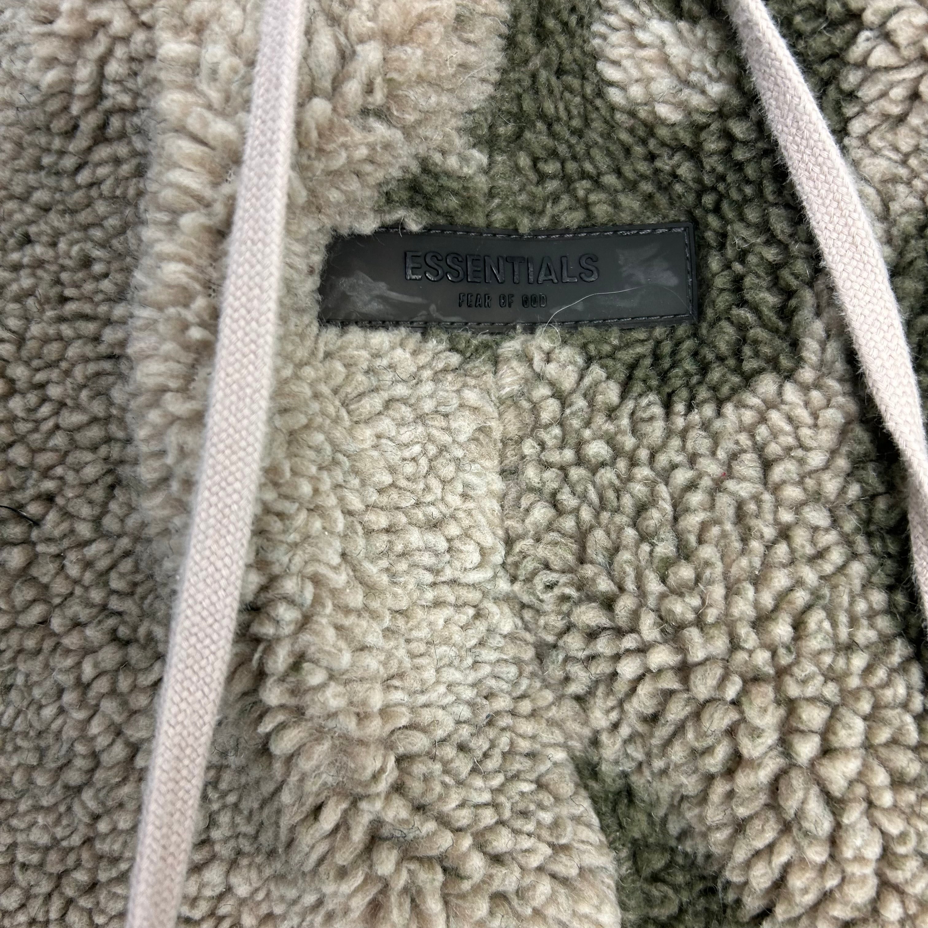 Fear Of God Essentials Deep Pile Fleece Camo Pants