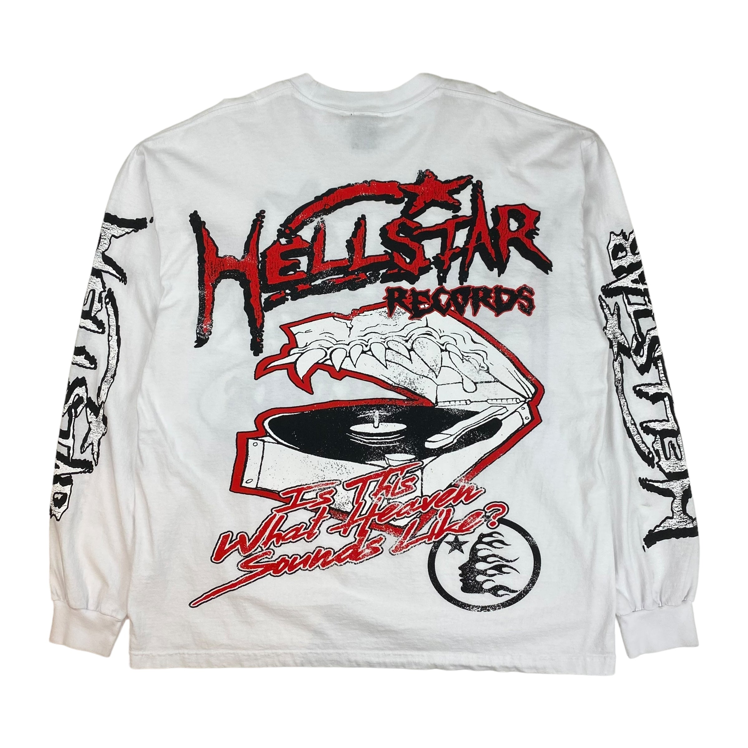 Hellstar Records L/S T-Shirt White