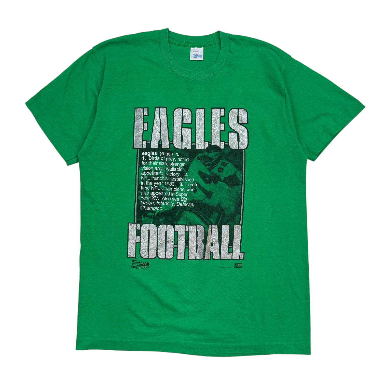 Vintage Philadelphia Eagles Dictionary Tee Kelly Green